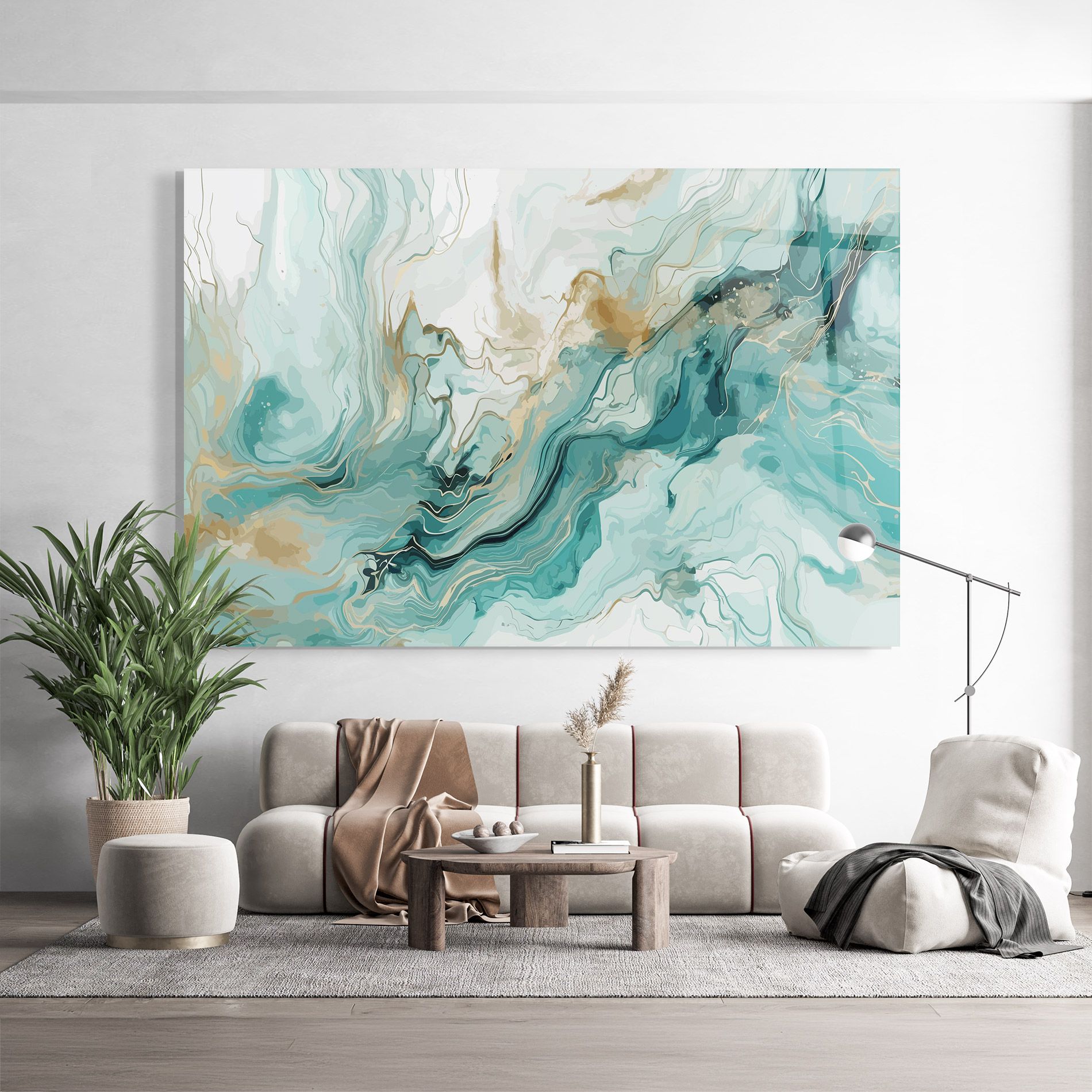 Green Gold Water mockup 9