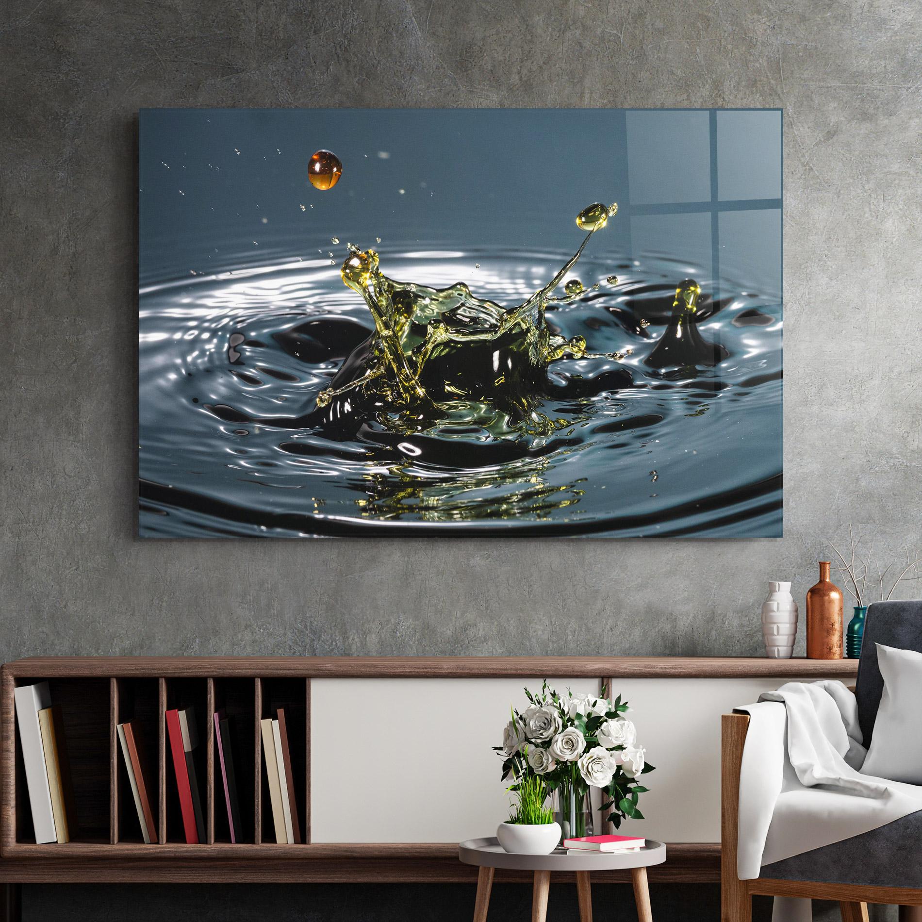 Tablou Sticla Beautiful Life Water mockup 2