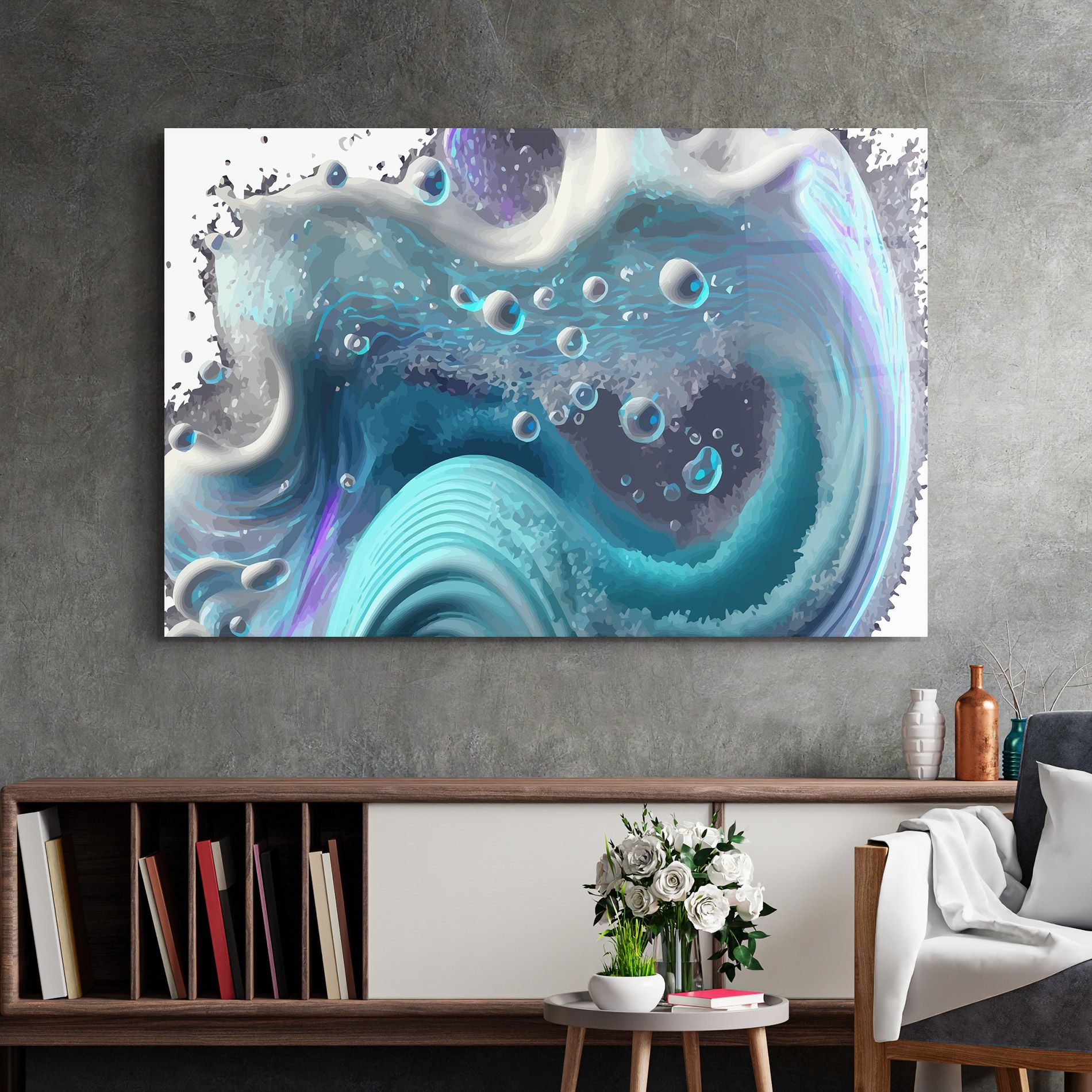 Blue Purple Water mockup 2