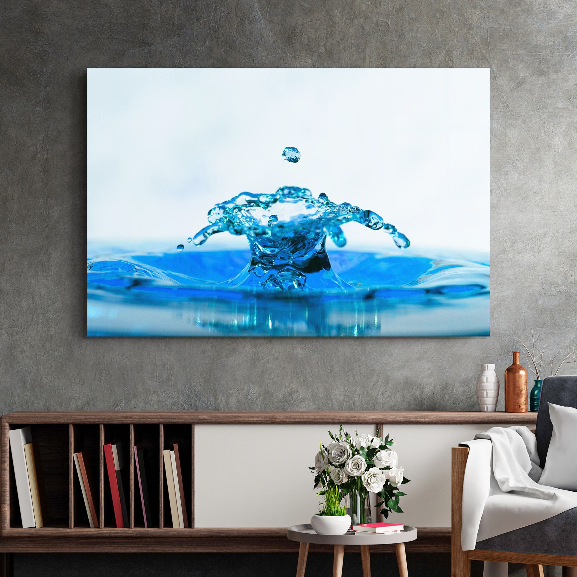 Blue Water Splash mockup 2