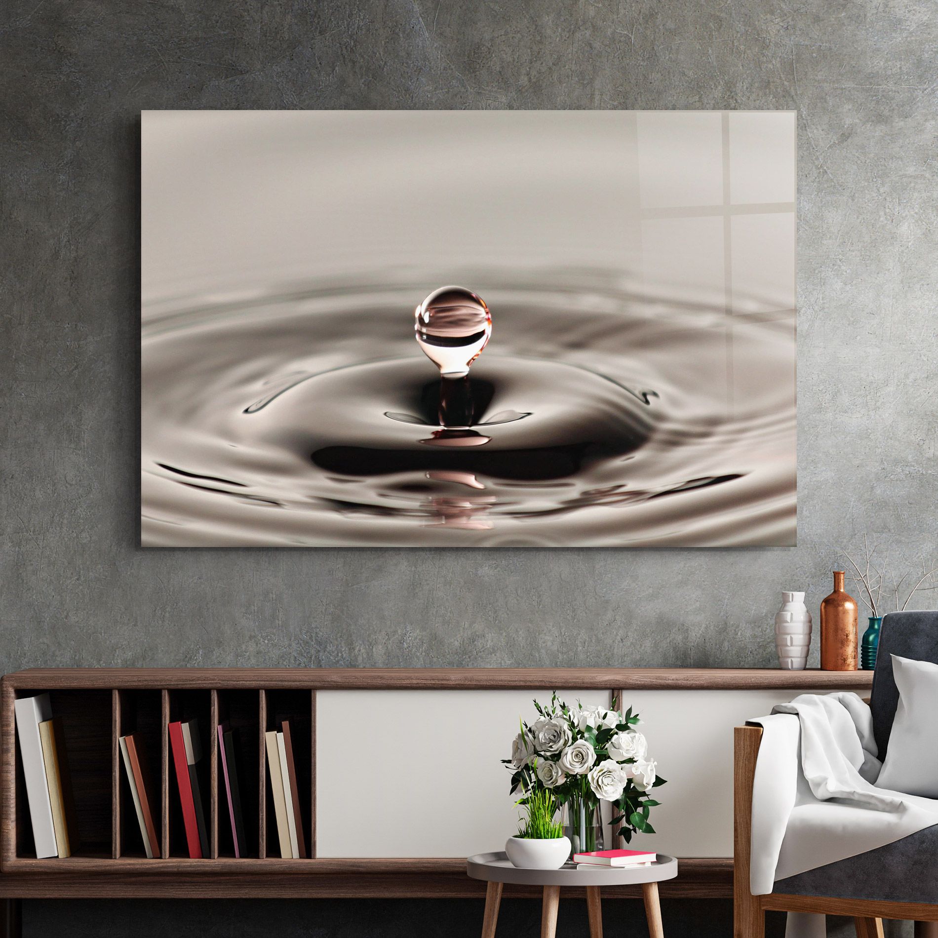 Close Red Water Drop mockup 2