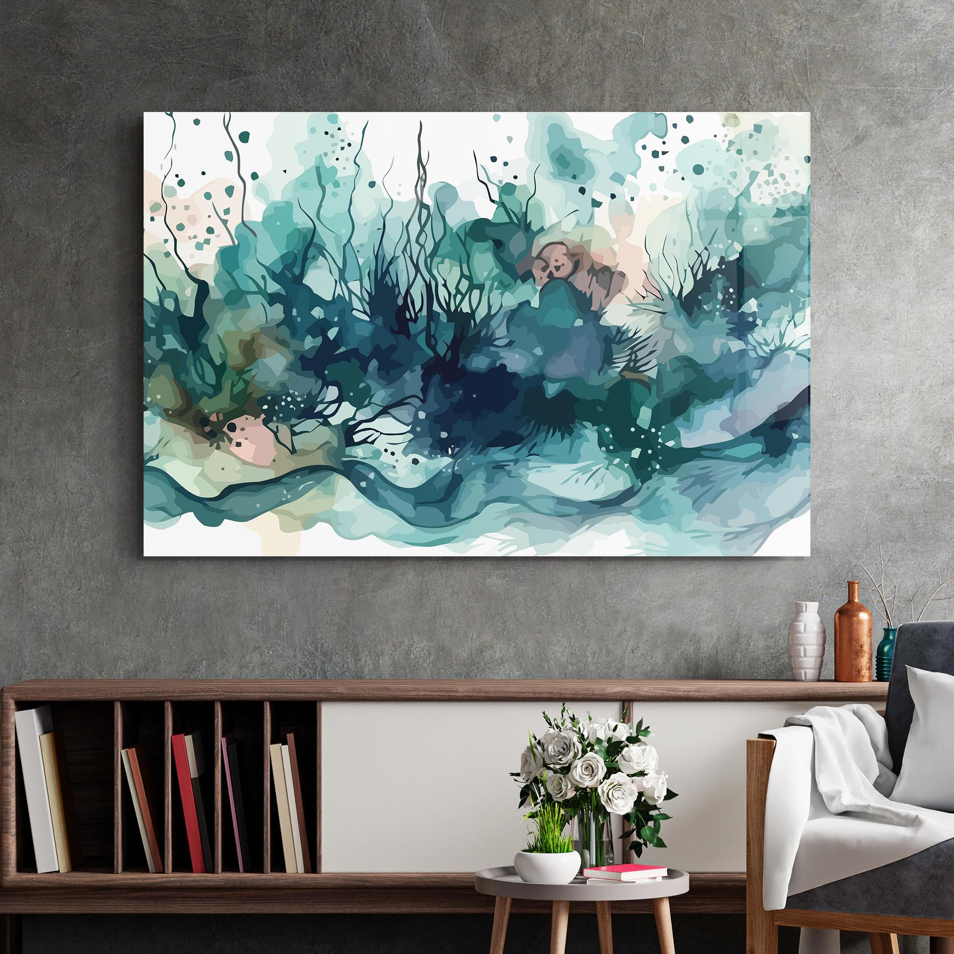 Tablou Sticla Deep Ocean Art mockup 2