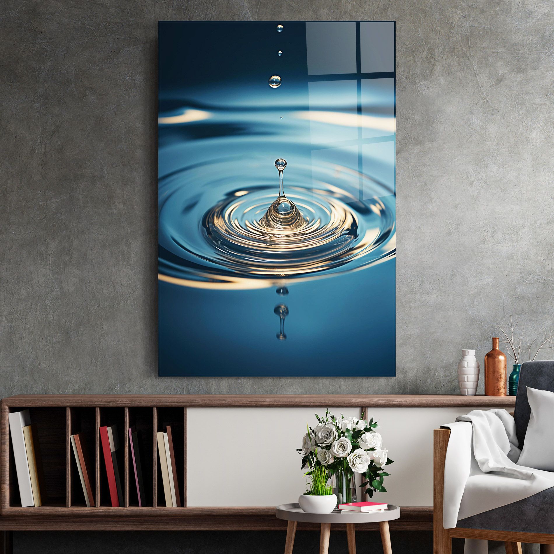 Cream Water Drop mockup 2