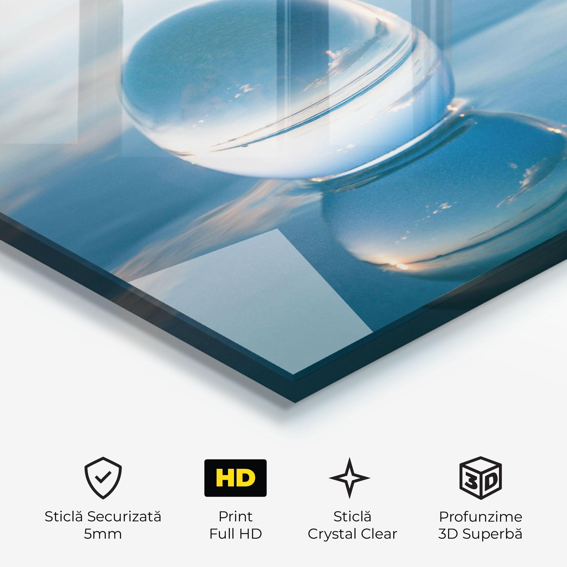 Tablou Sticla Crystal Ball Reflecting mockup 3