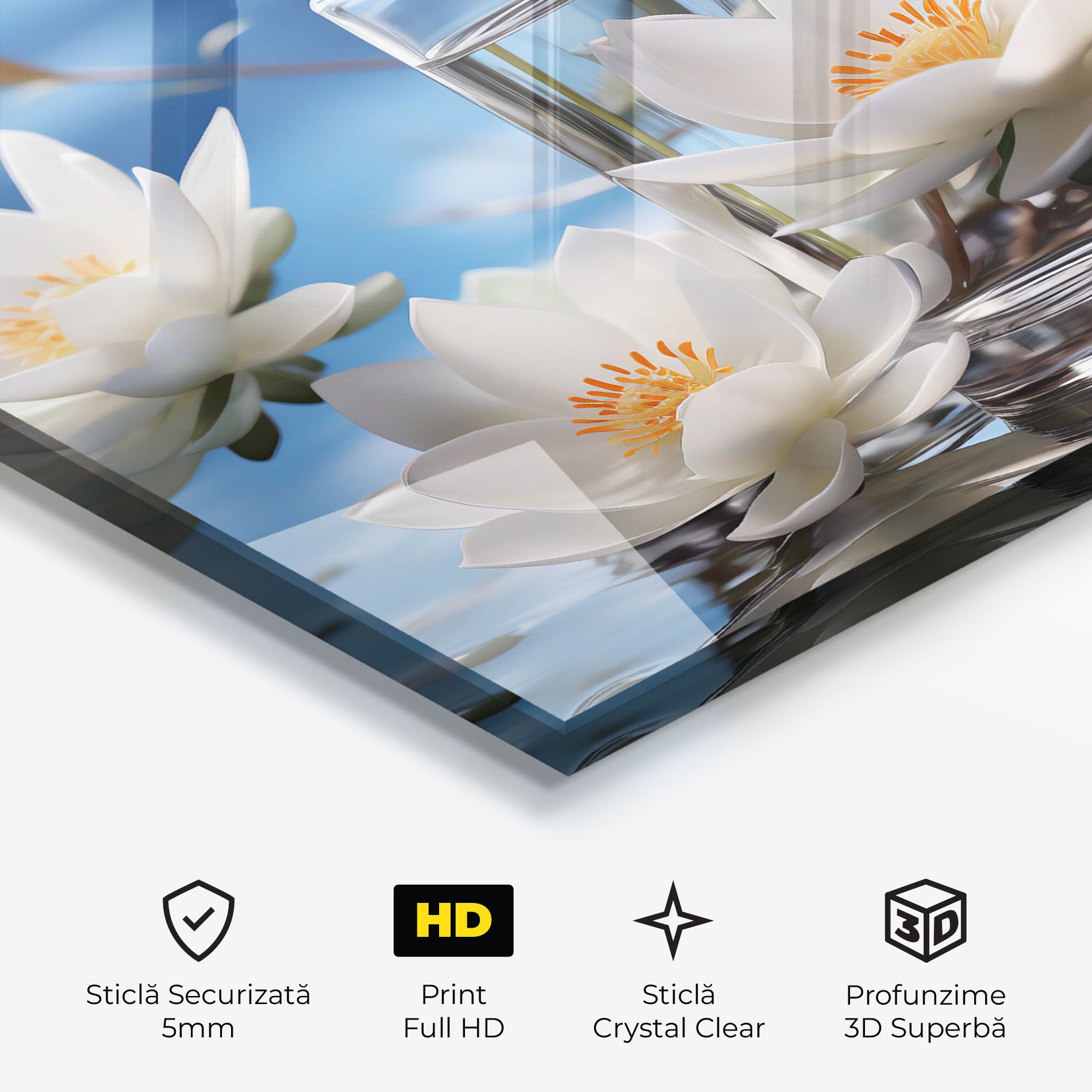 Flower Water Glass mockup 3