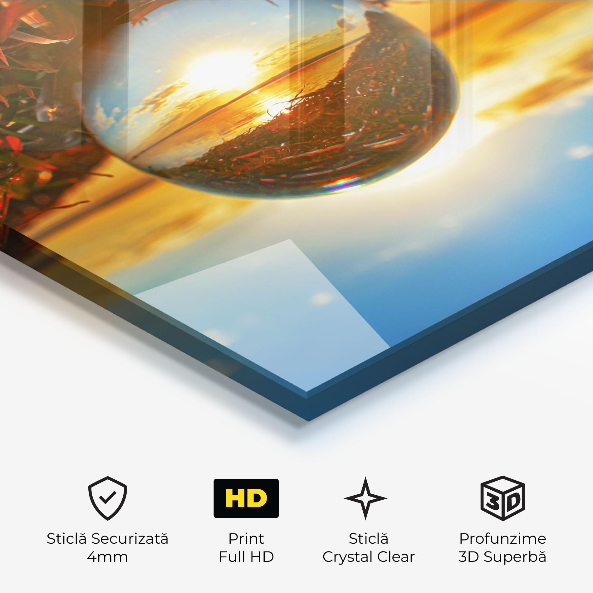 Tablou Sticla Creative Crystal Ball mockup 3