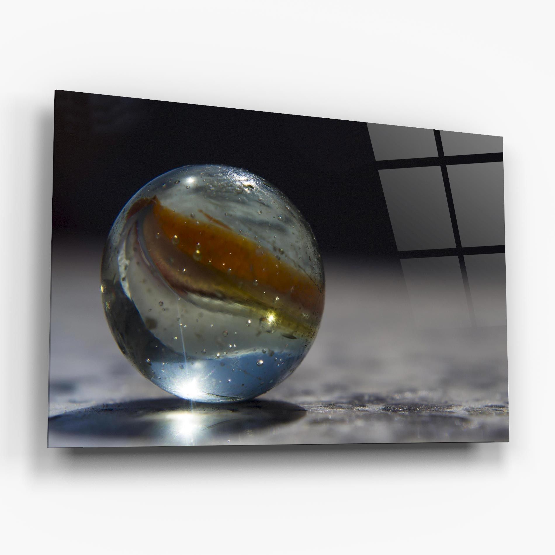 Colorful Glass Sphere mockup 6