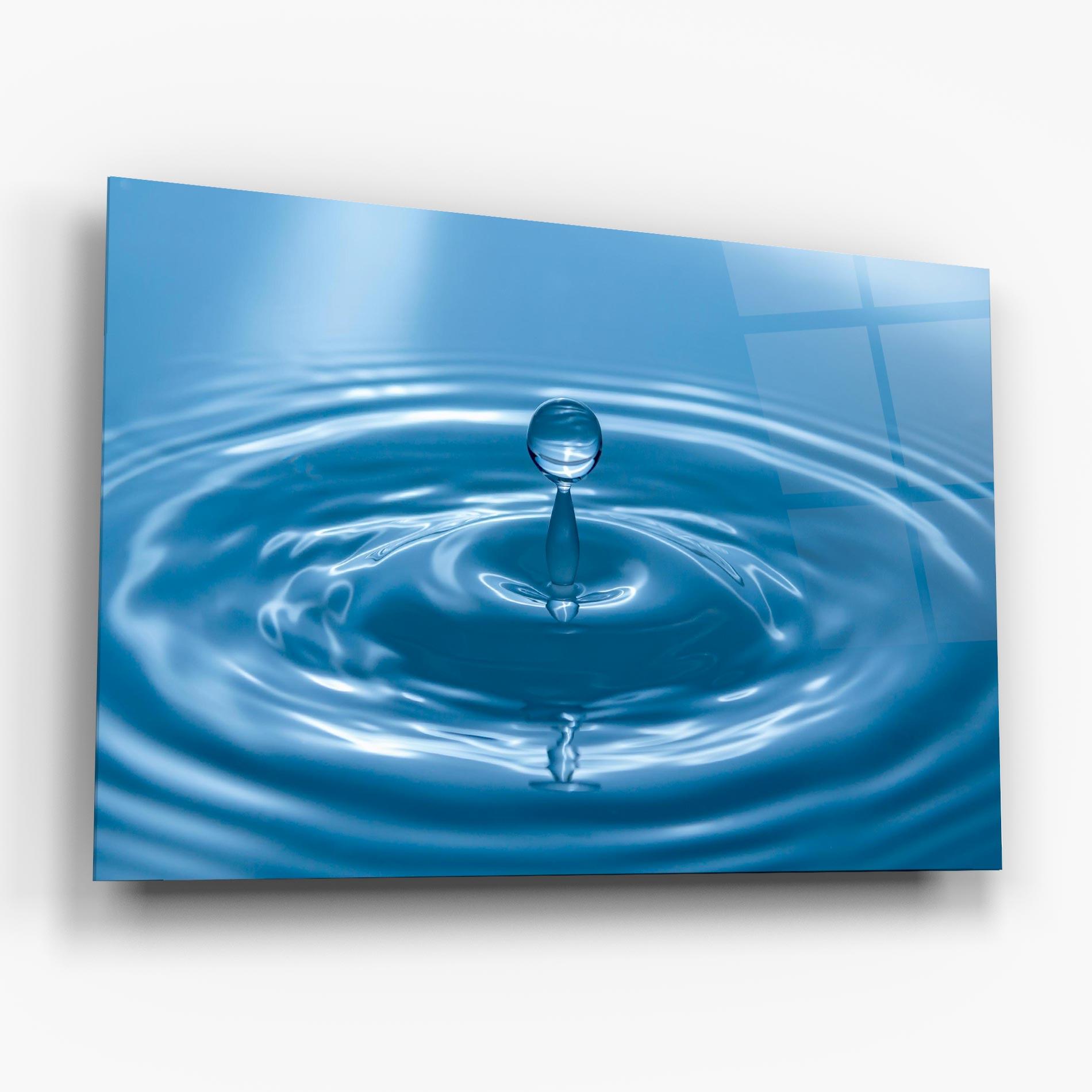 Tablou Sticla Drop Close Up mockup 6