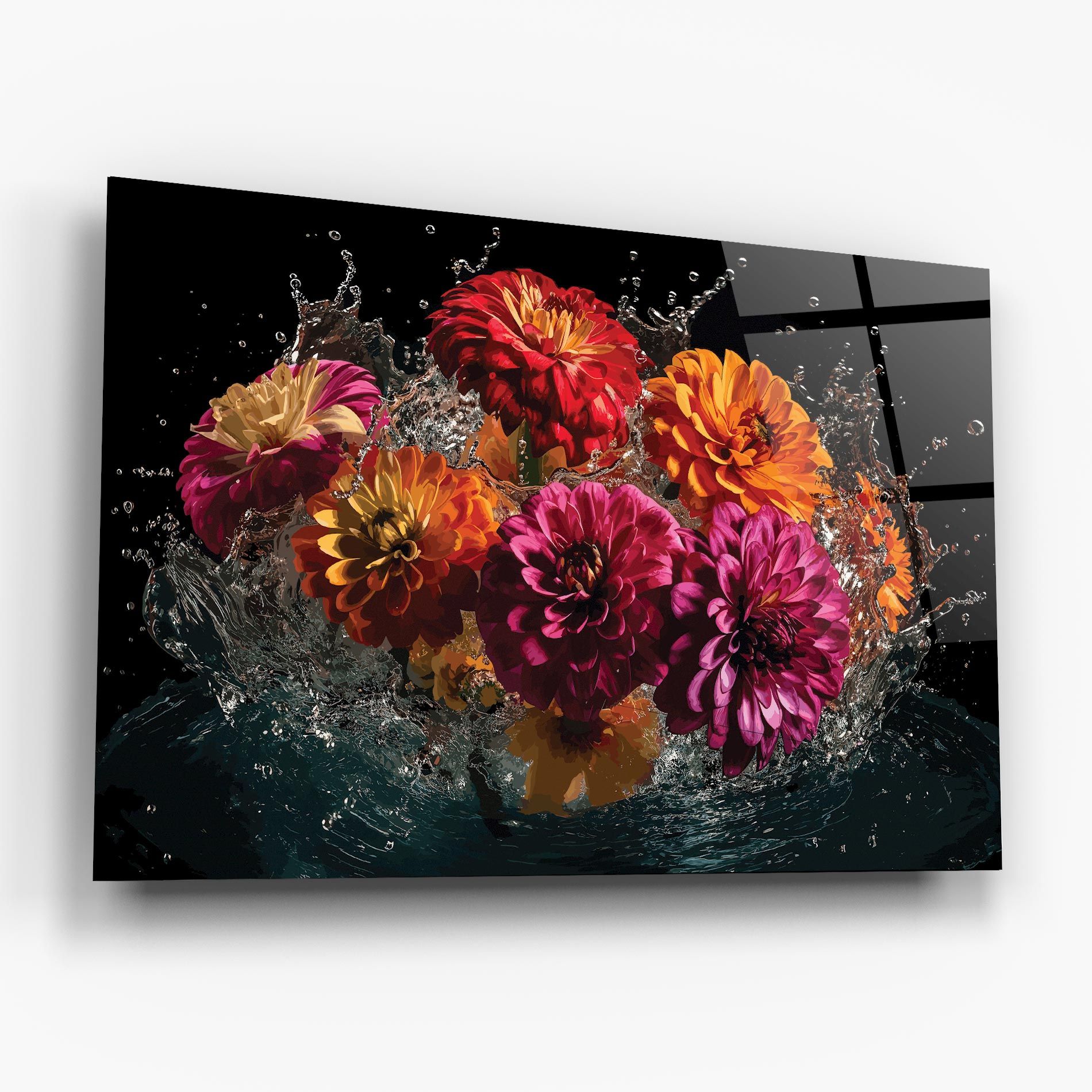 Flower Water Splash mockup 6