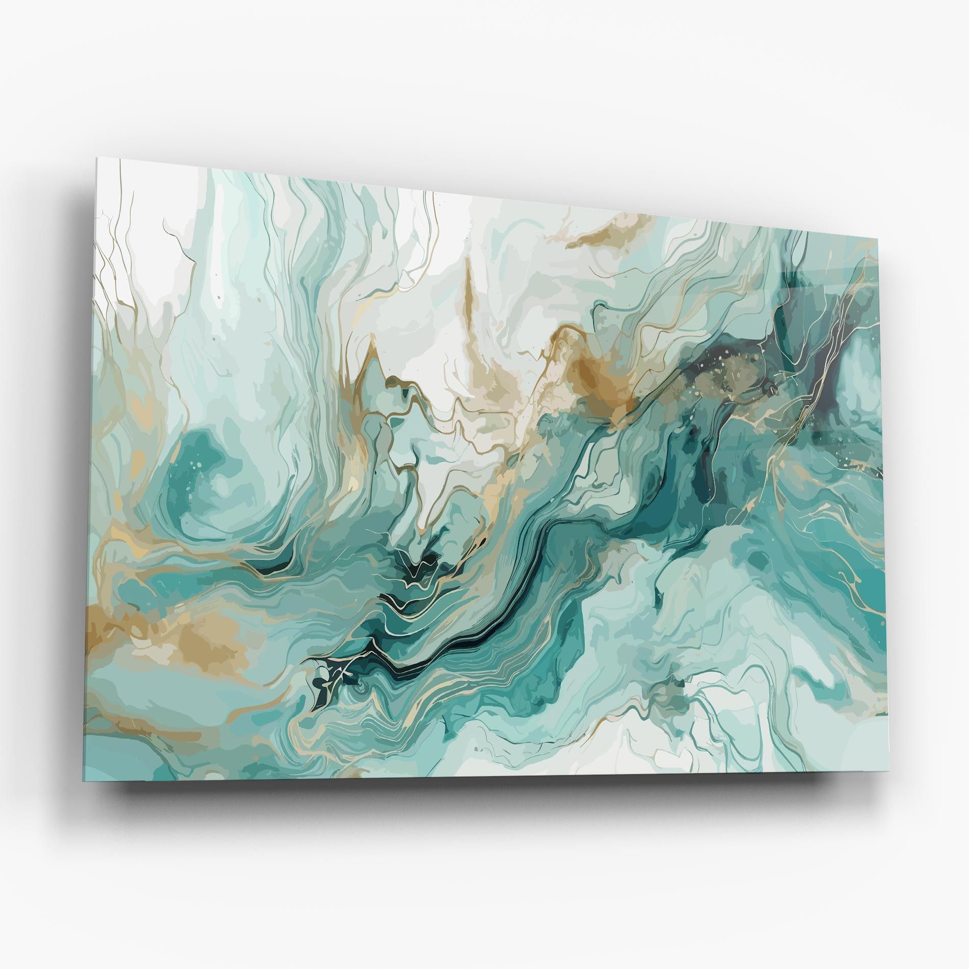 Green Gold Water mockup 6