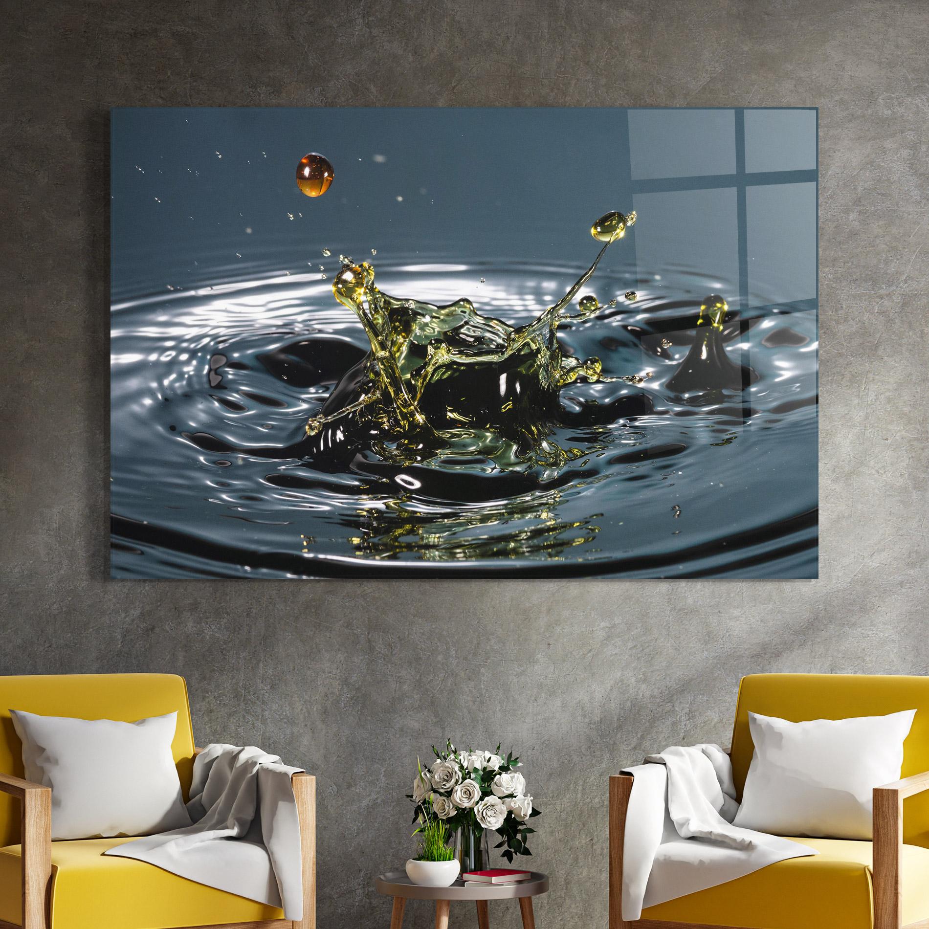 Tablou Sticla Beautiful Life Water mockup 4