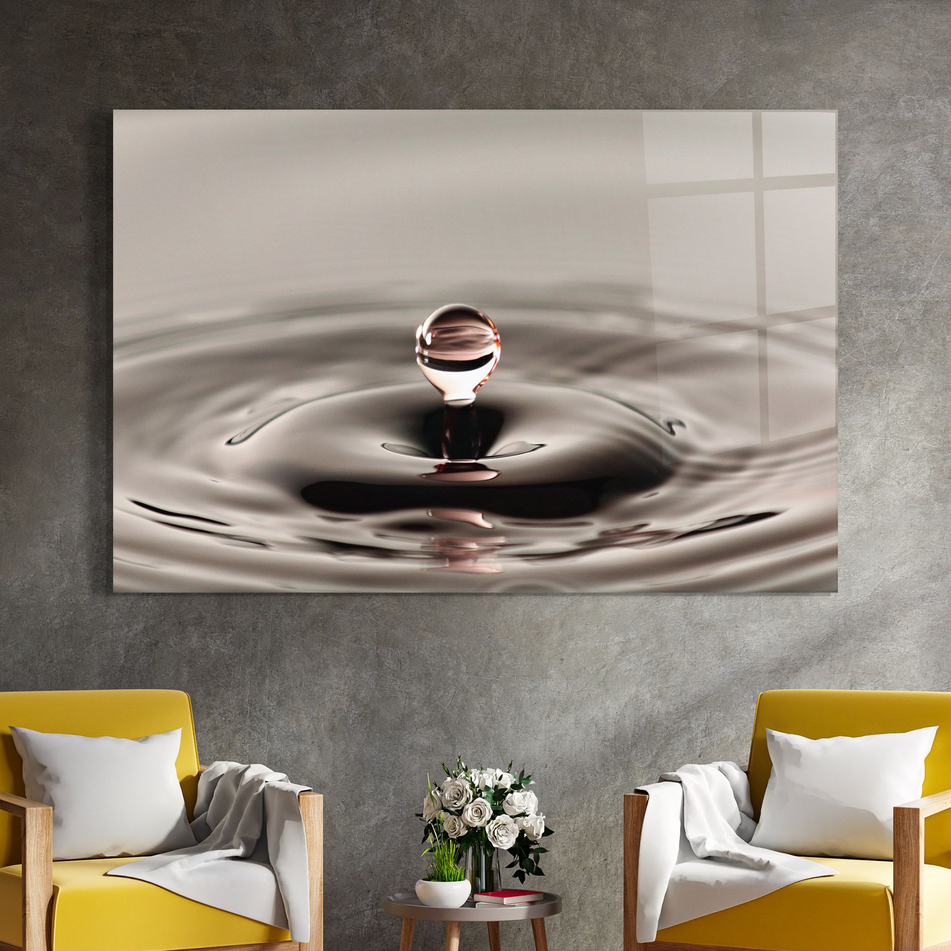 Close Red Water Drop mockup 4