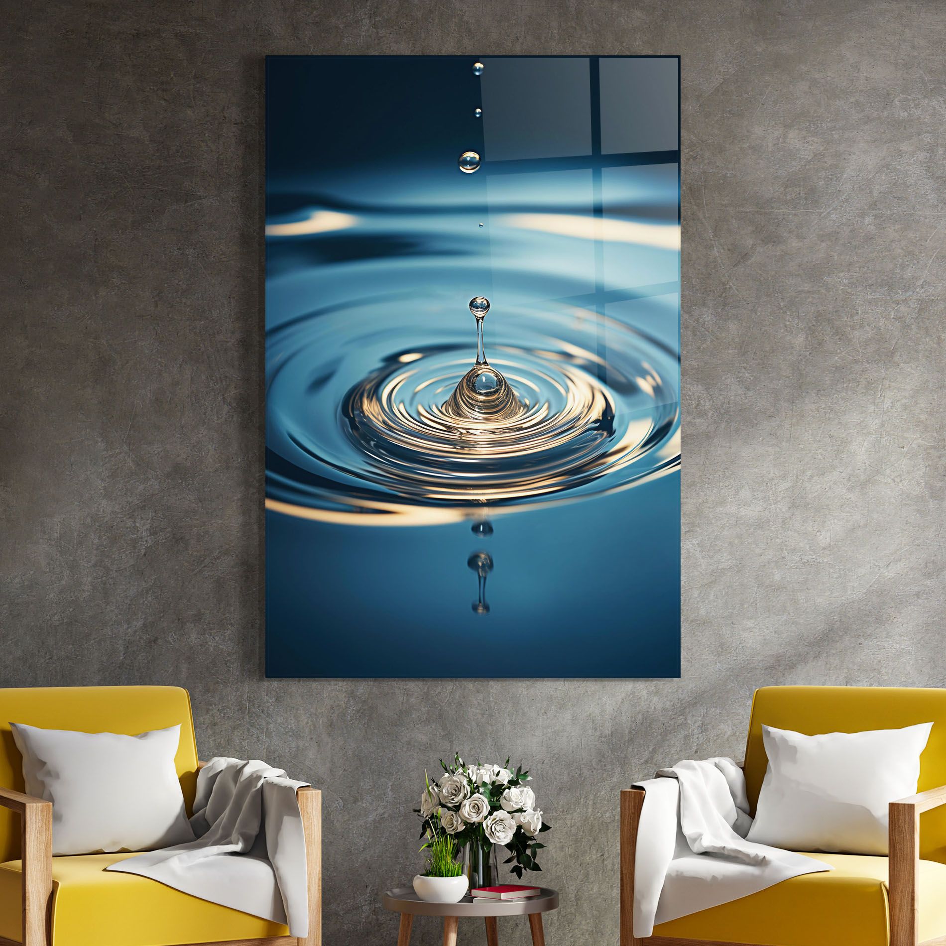 Cream Water Drop mockup 4