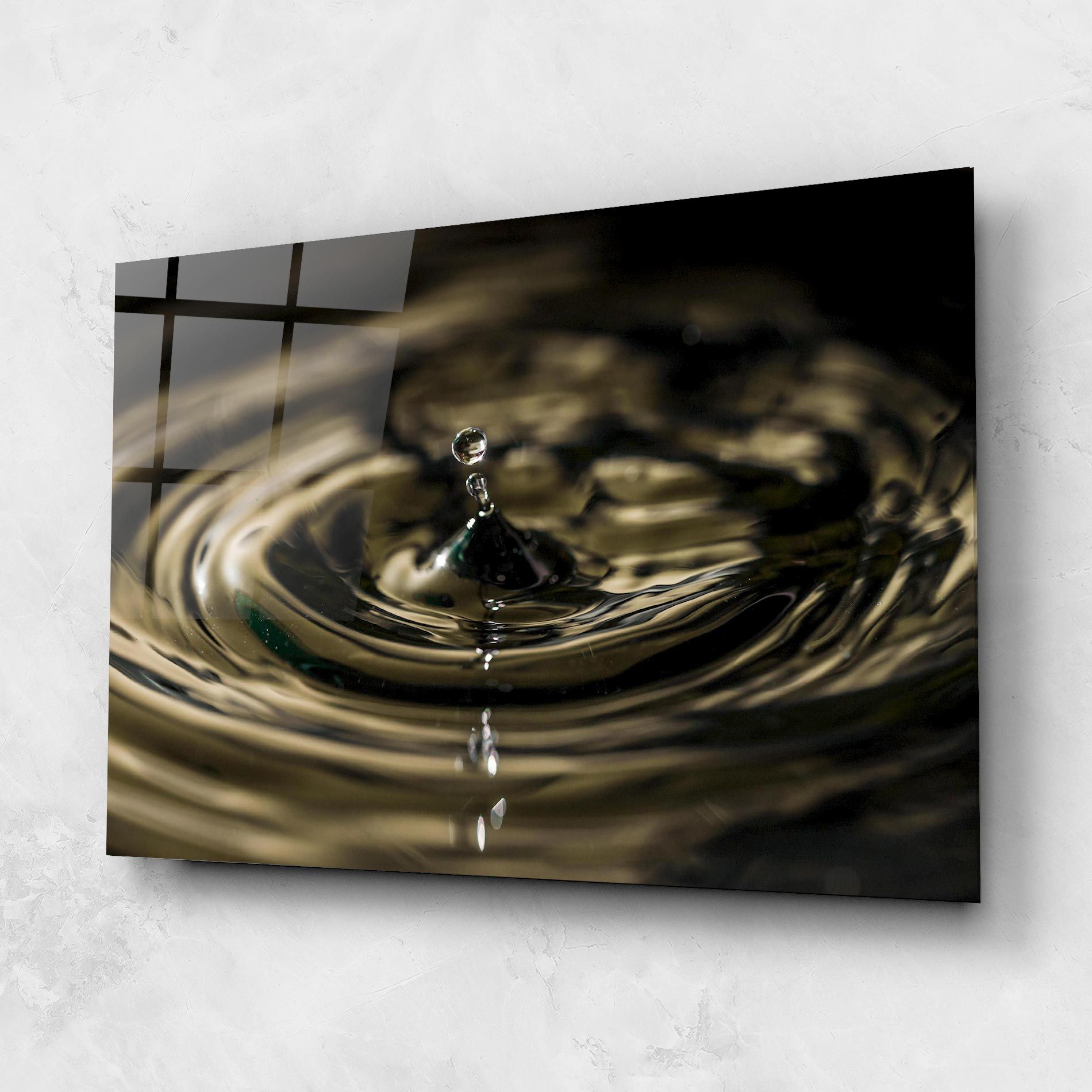 Brown Water Drop mockup 1