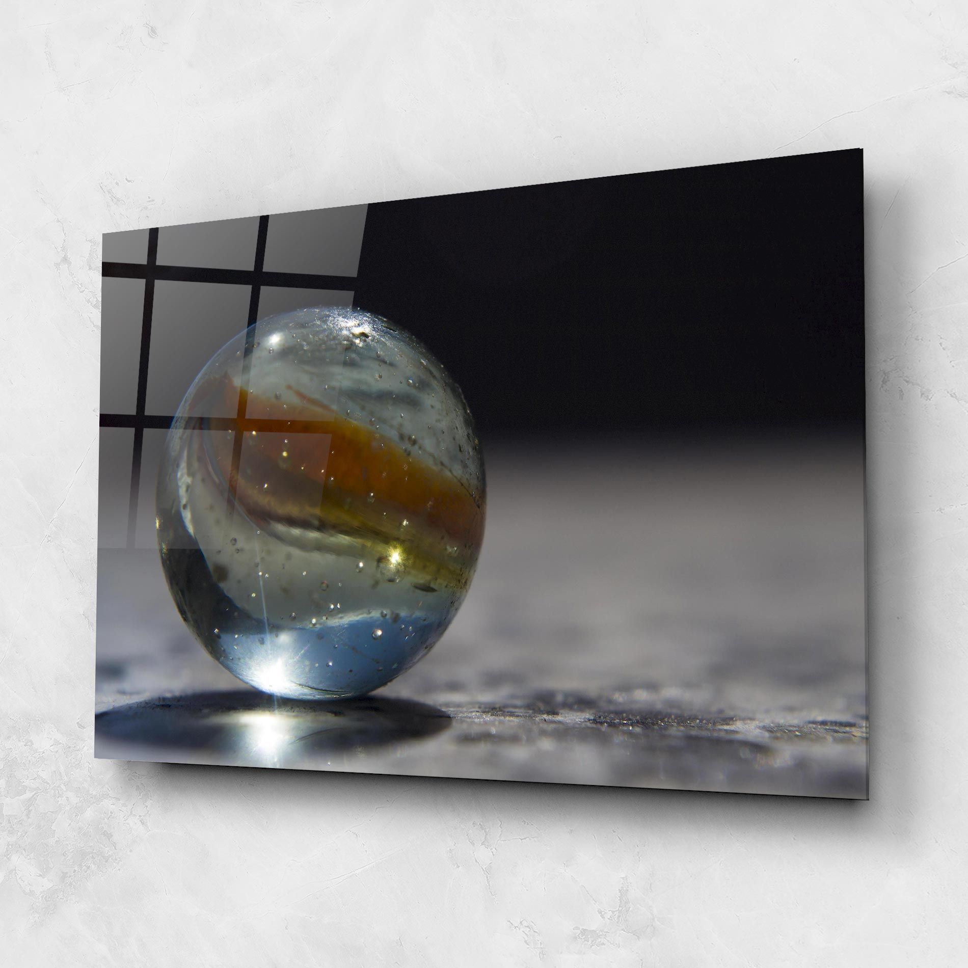 Colorful Glass Sphere mockup 1