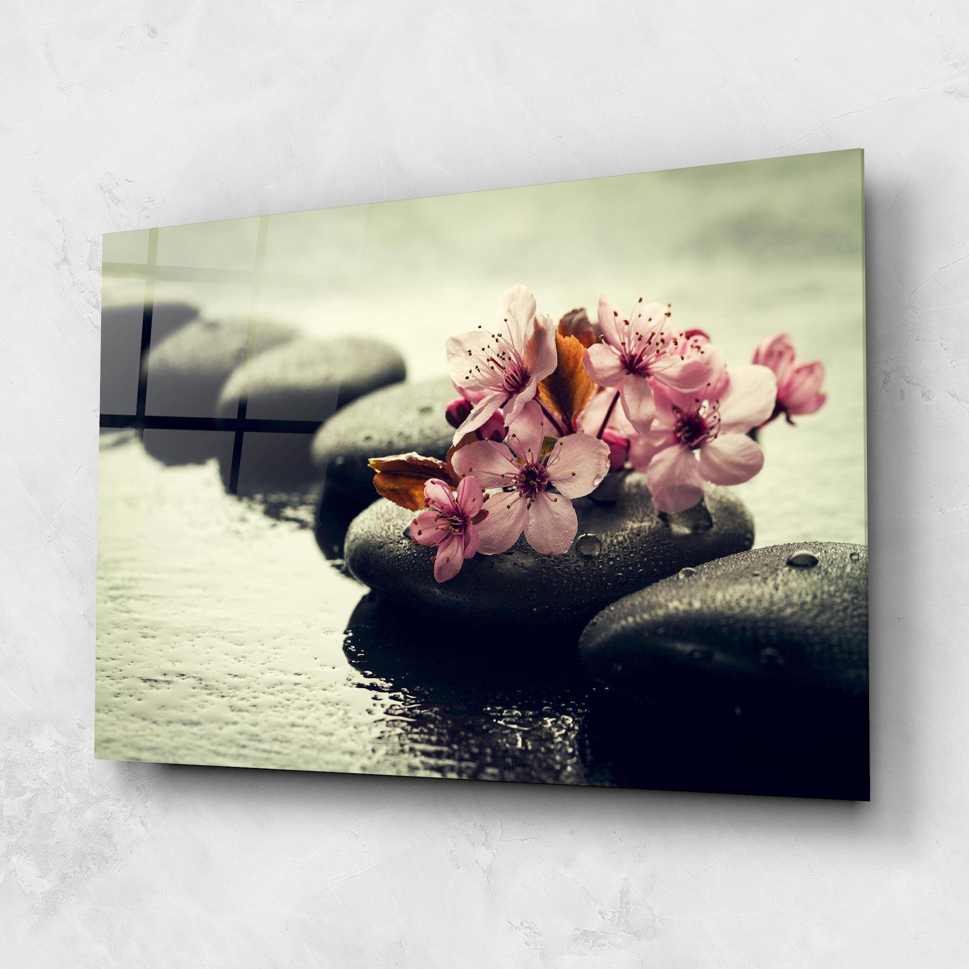 Tablou Sticla Hot Spa Flowers mockup 1