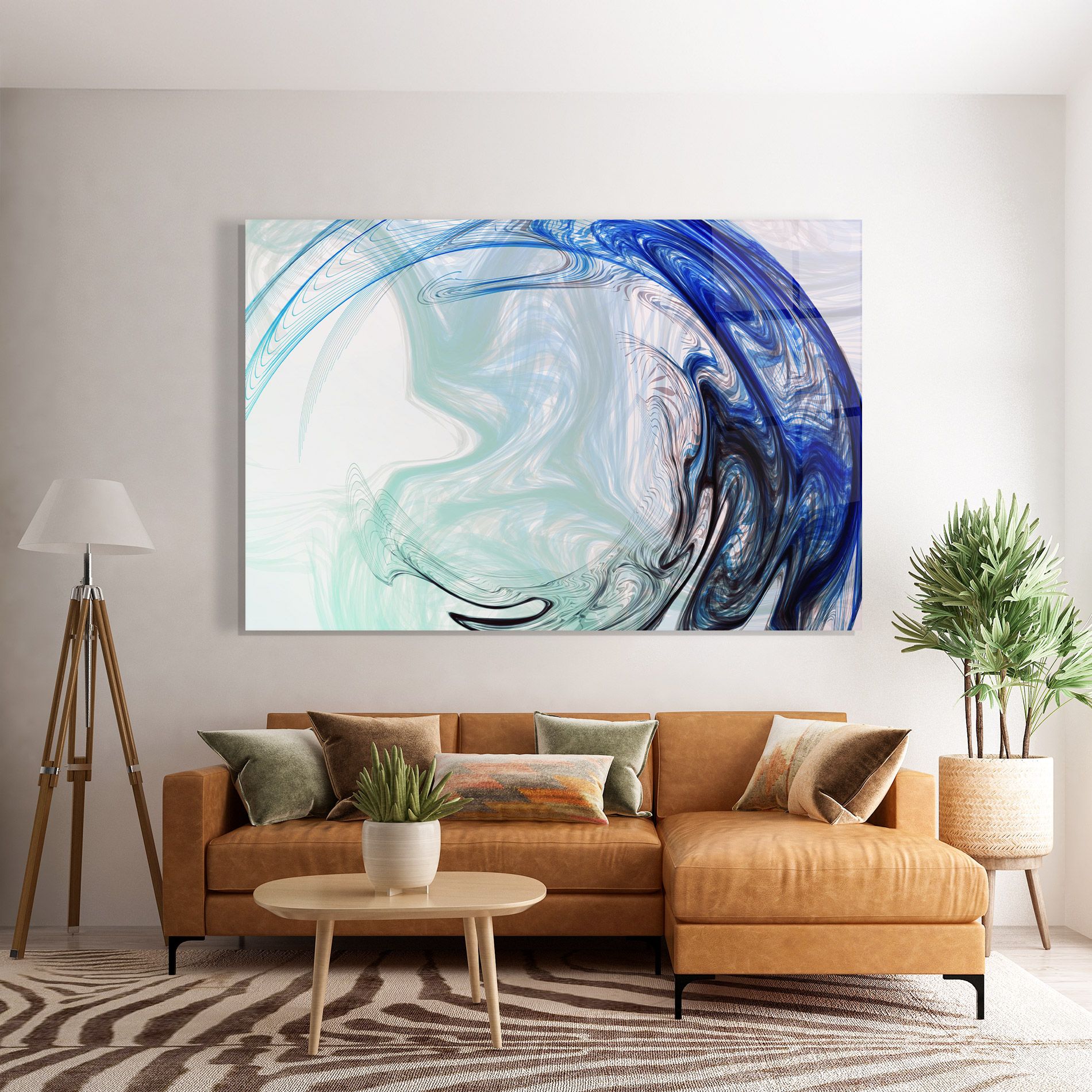 Blue Black Art mockup 7