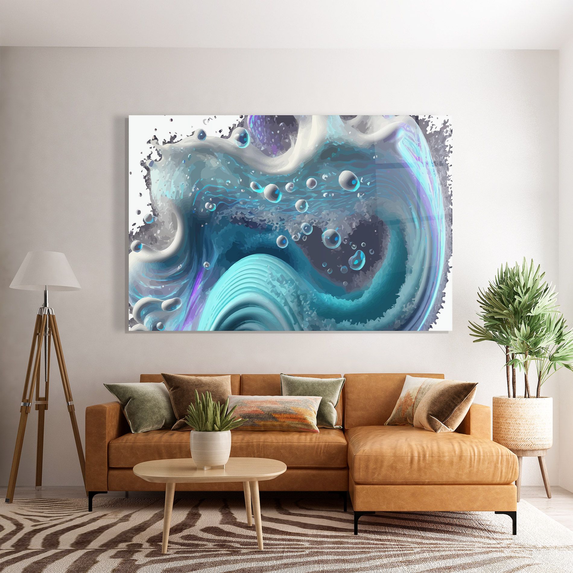 Blue Purple Water mockup 7