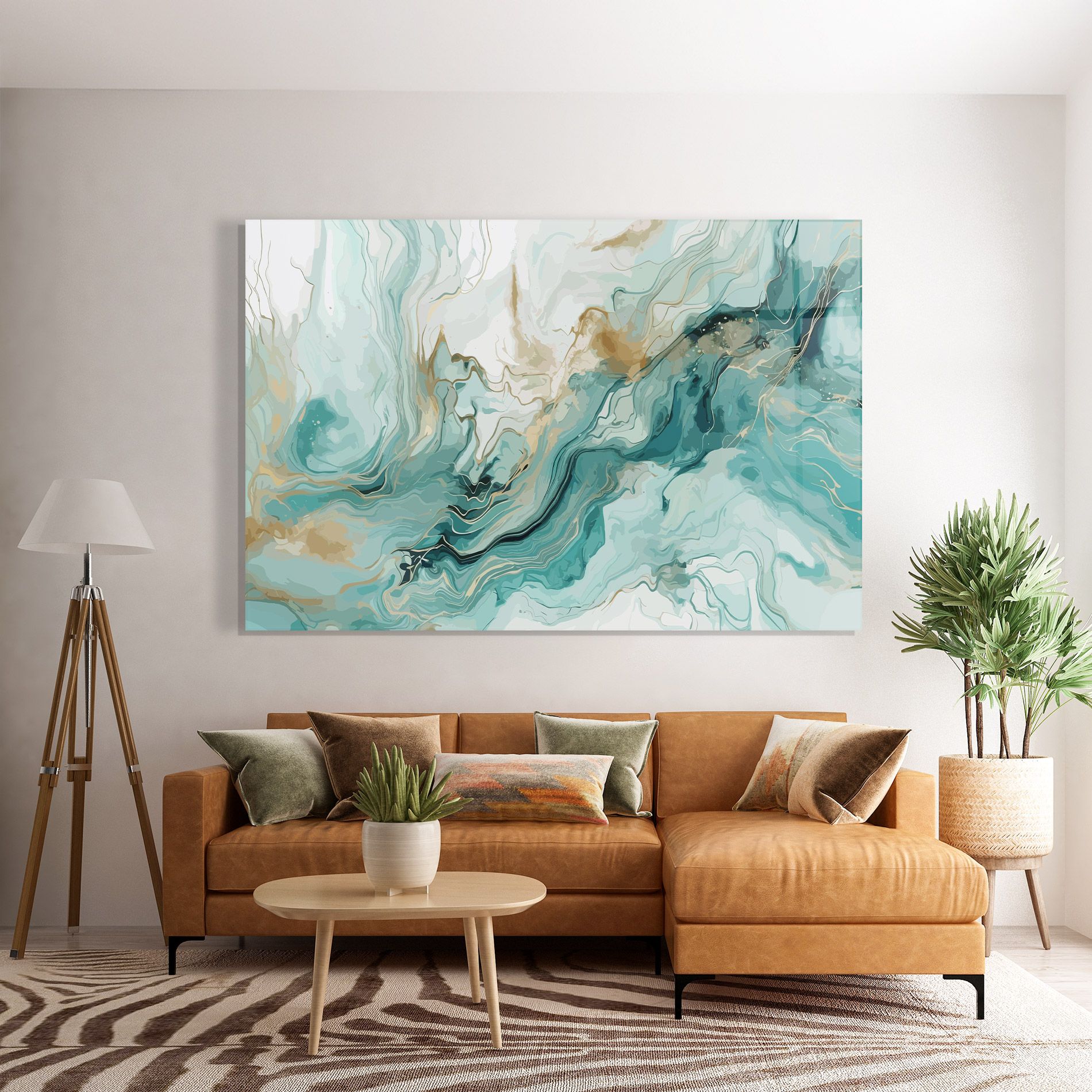 Green Gold Water mockup 7