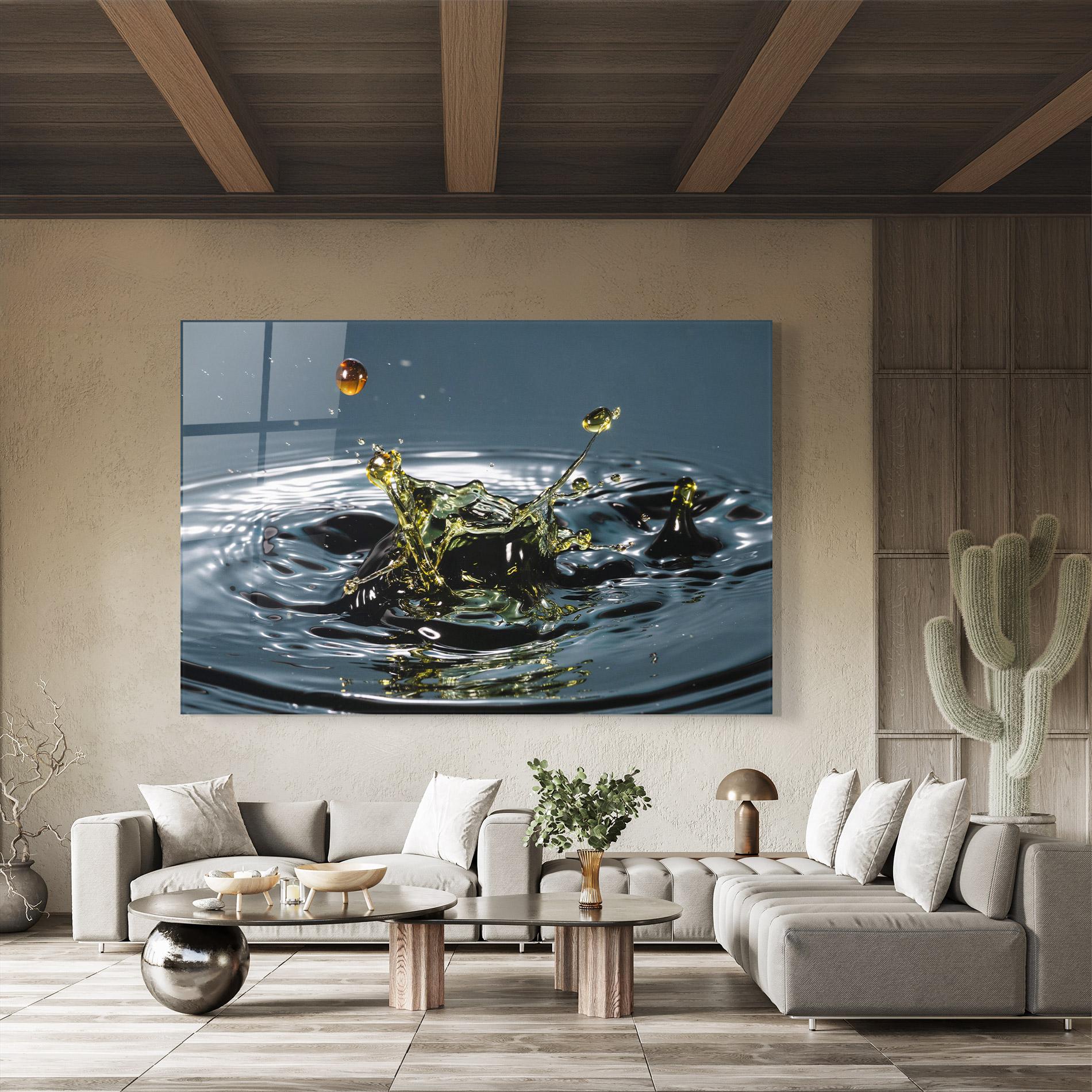 Tablou Sticla Beautiful Life Water mockup 8