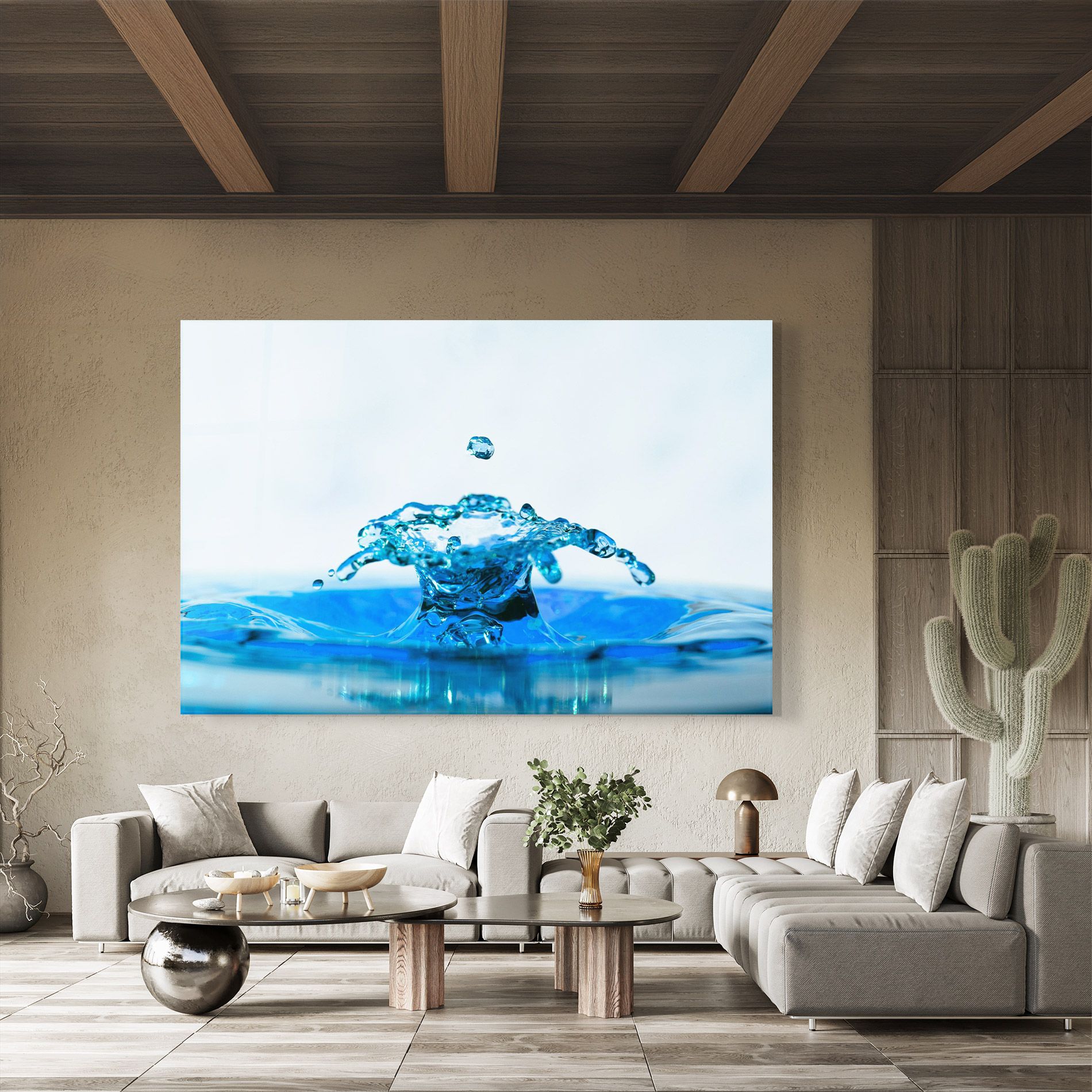 Blue Water Splash mockup 8