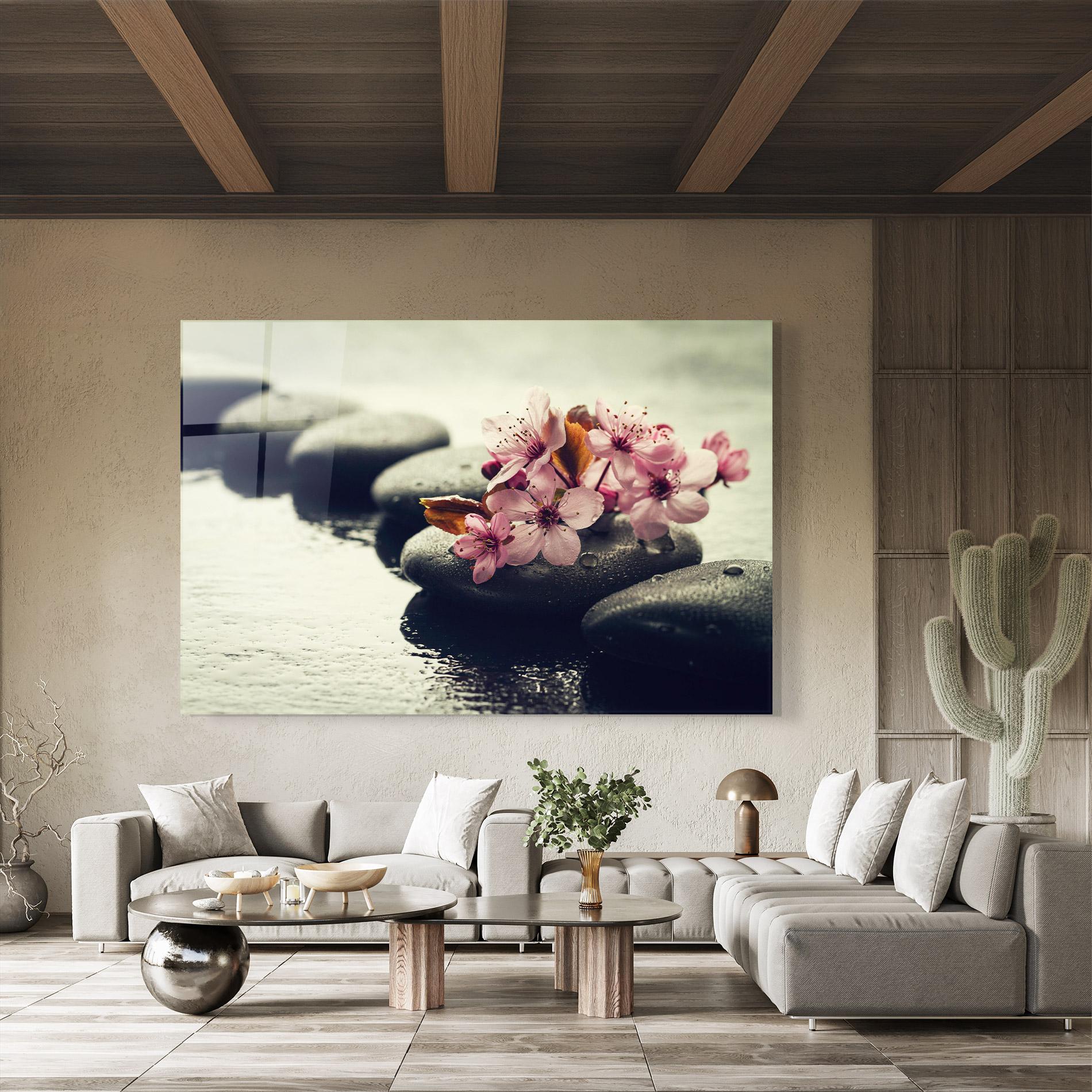 Tablou Sticla Hot Spa Flowers mockup 8