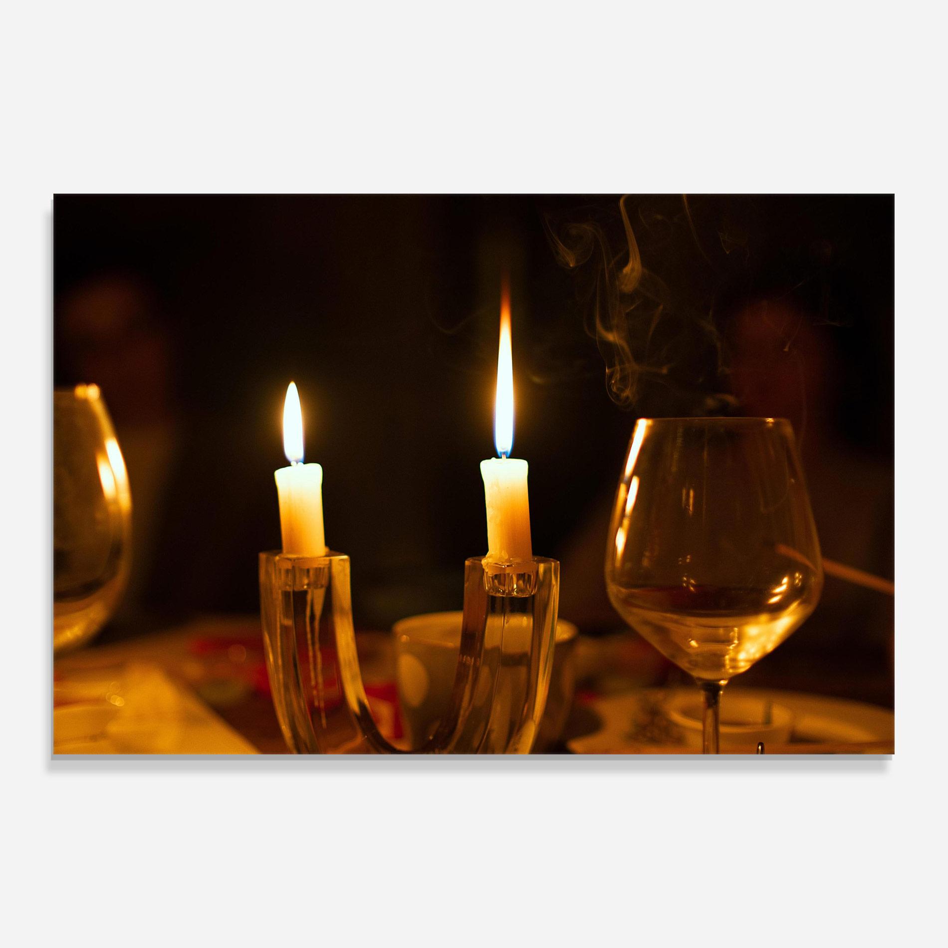 Tablou Sticla Candle Light mockup 0