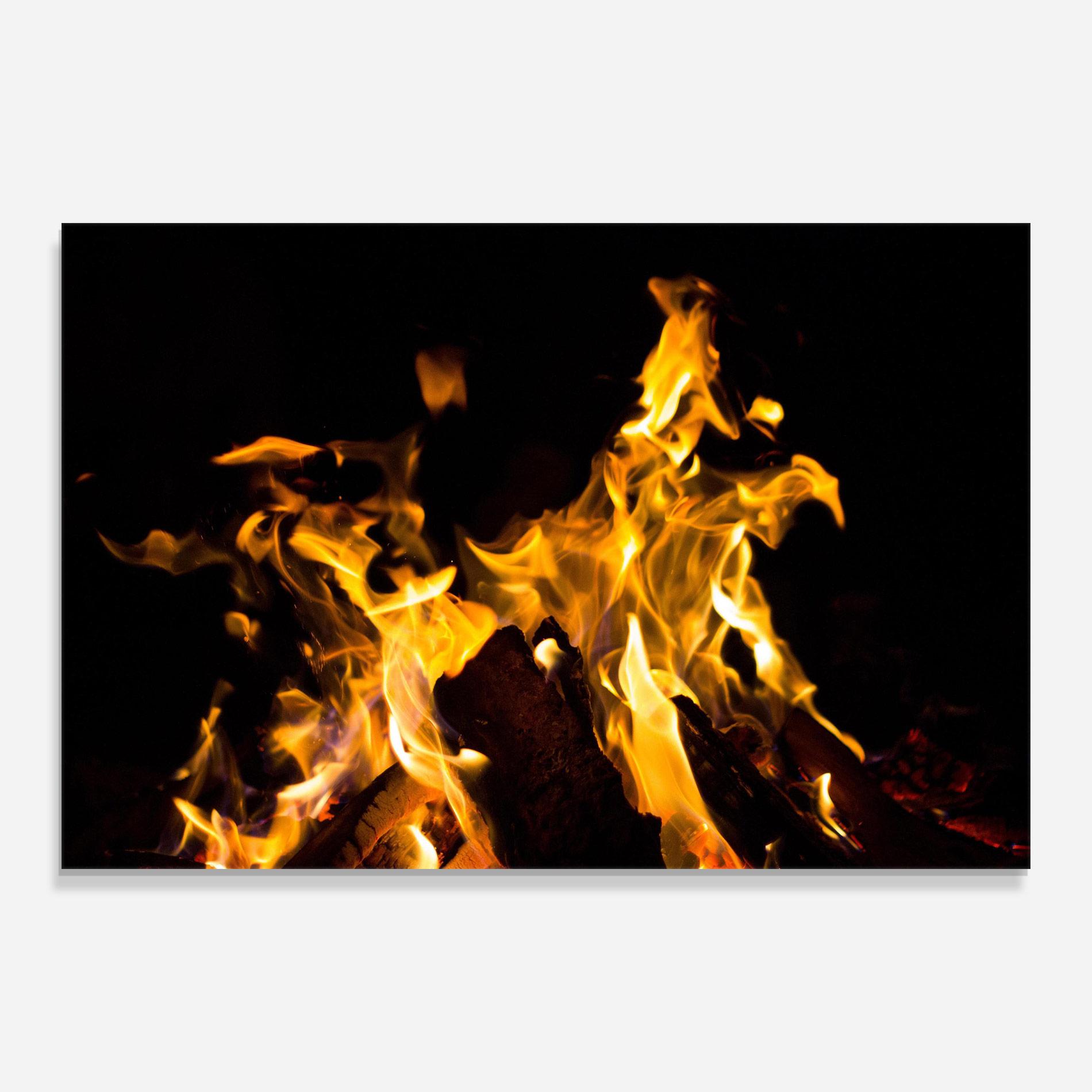 Tablou Sticla Fire Dance mockup 0
