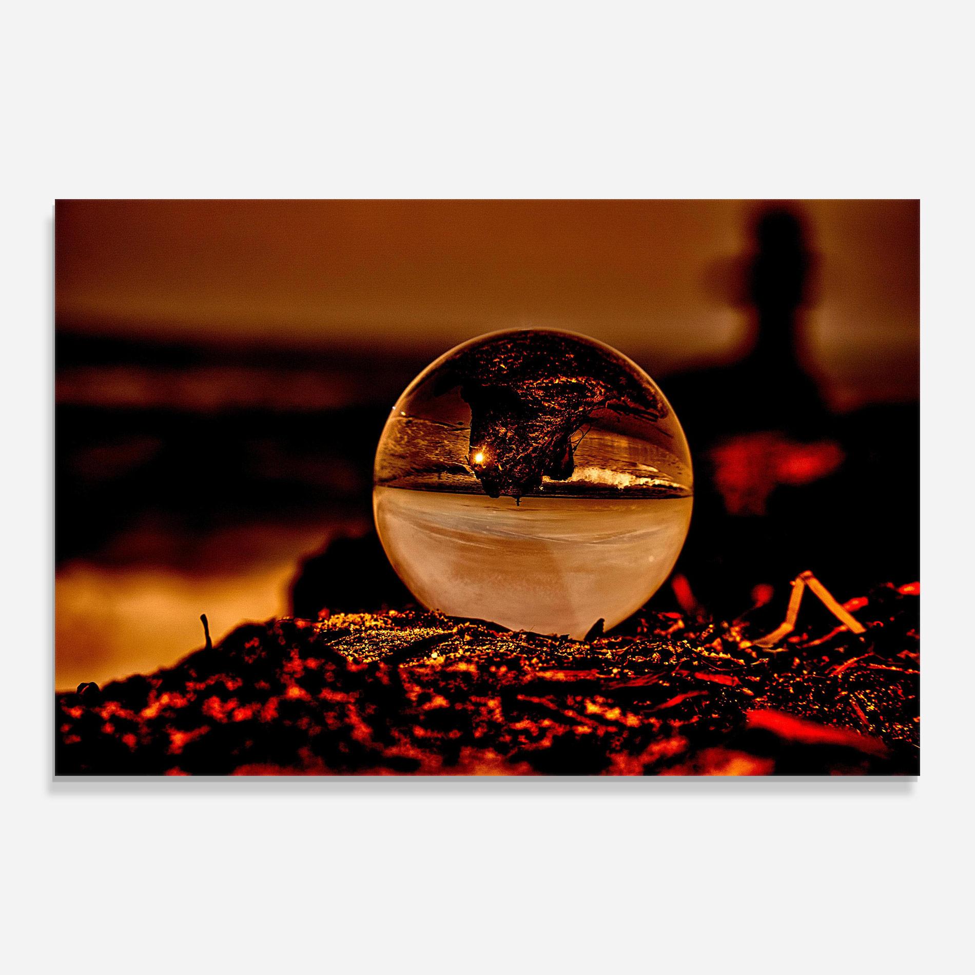 Tablou Sticla Fire Glass Ball mockup 0