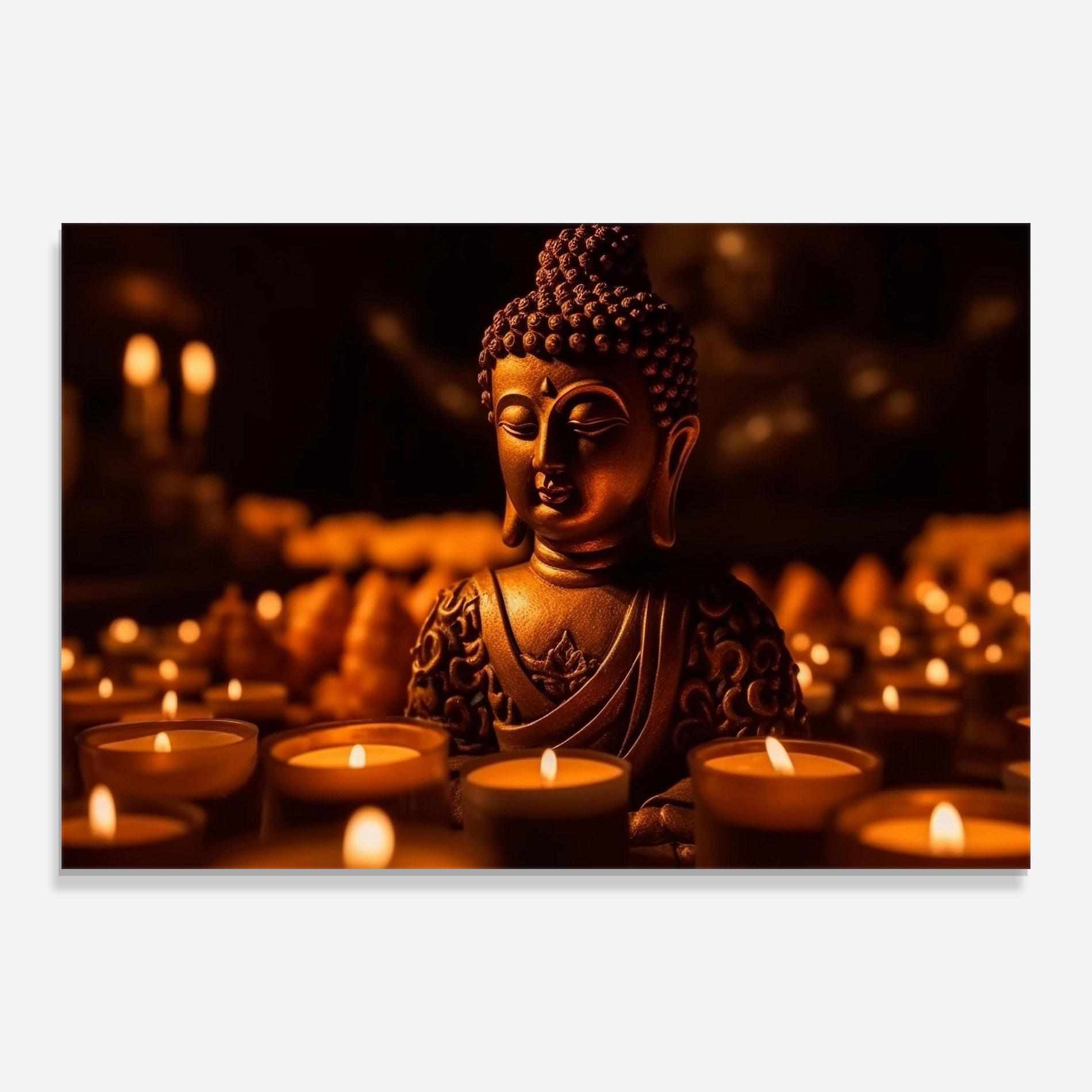 Tablou Sticla Religions Tranquil mockup 0