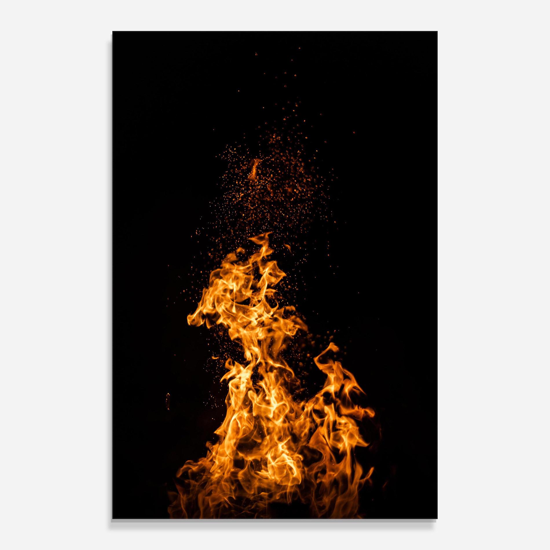 Tablou Sticla Big Fire mockup 0