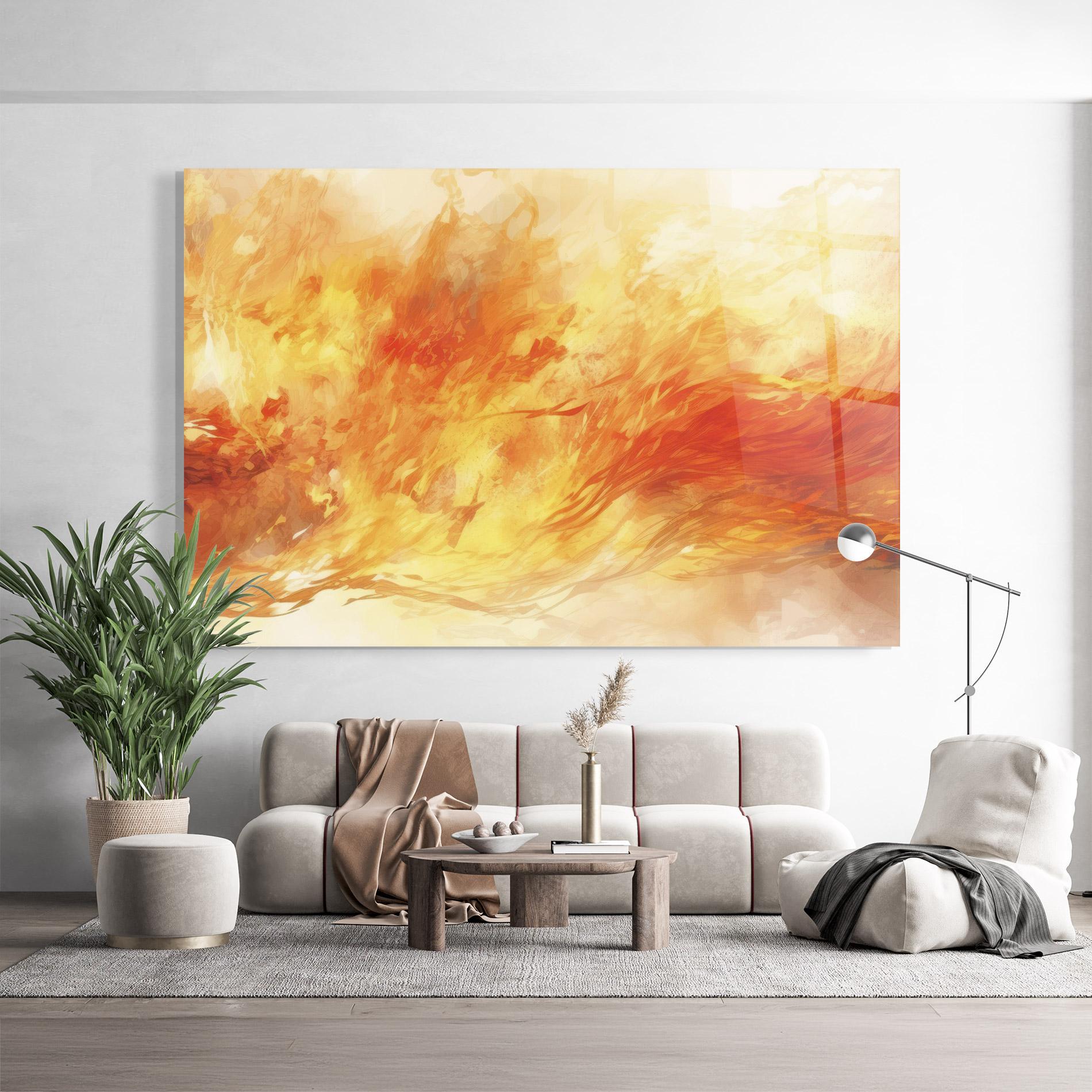 Tablou Sticla Burning Sparkle mockup 9