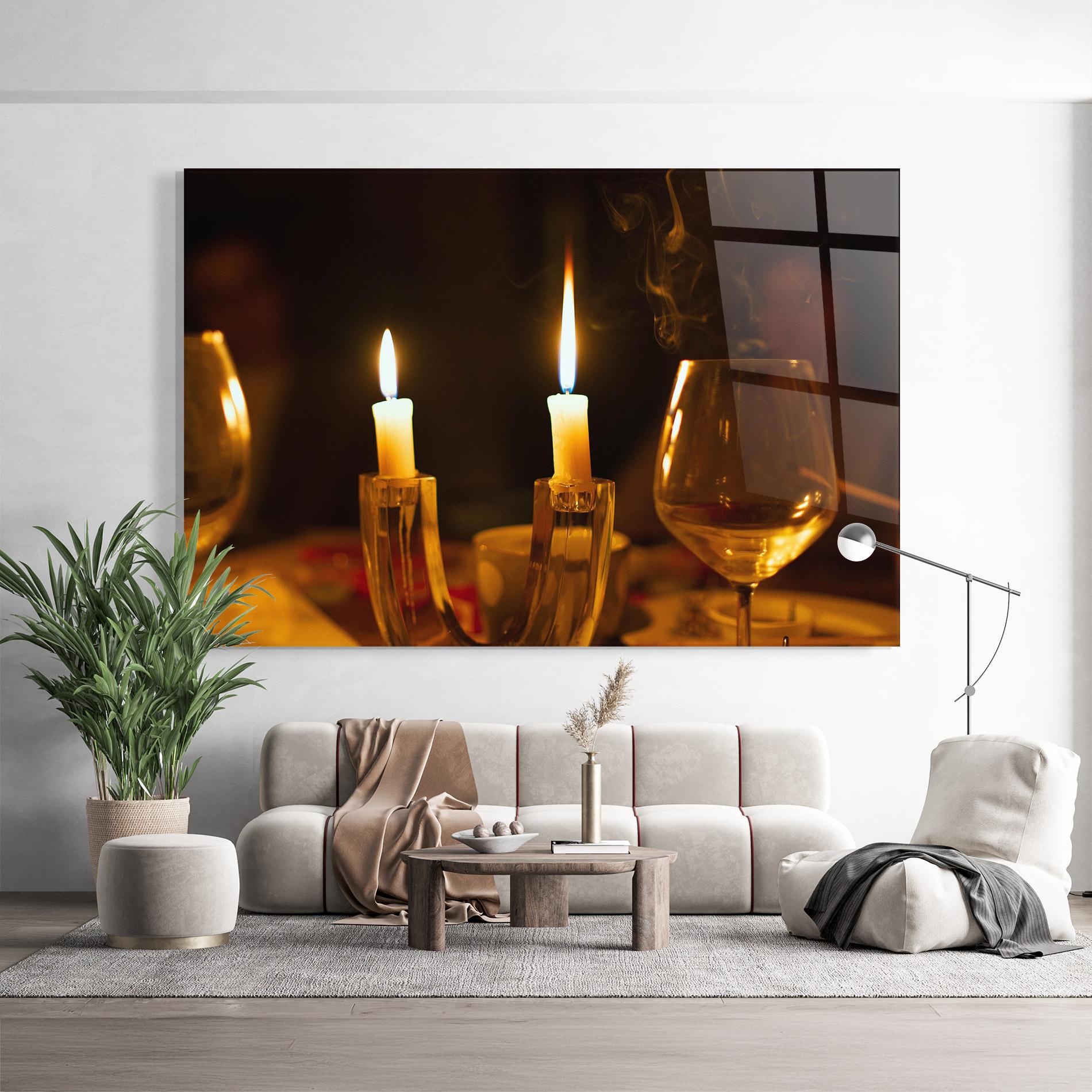Tablou Sticla Candle Light mockup 9