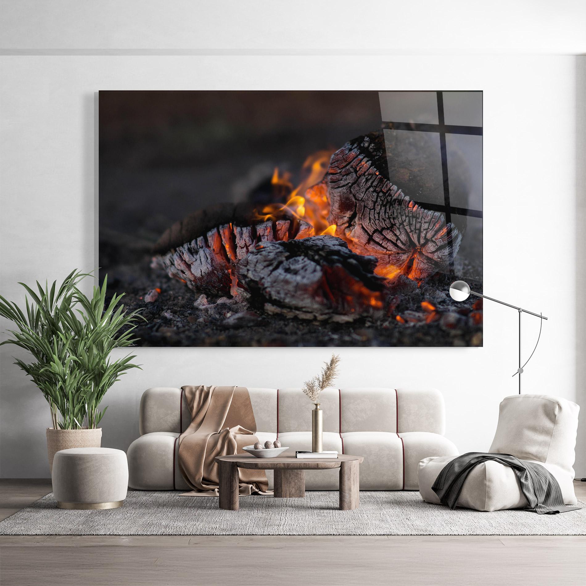 Tablou Sticla Fire Start mockup 9