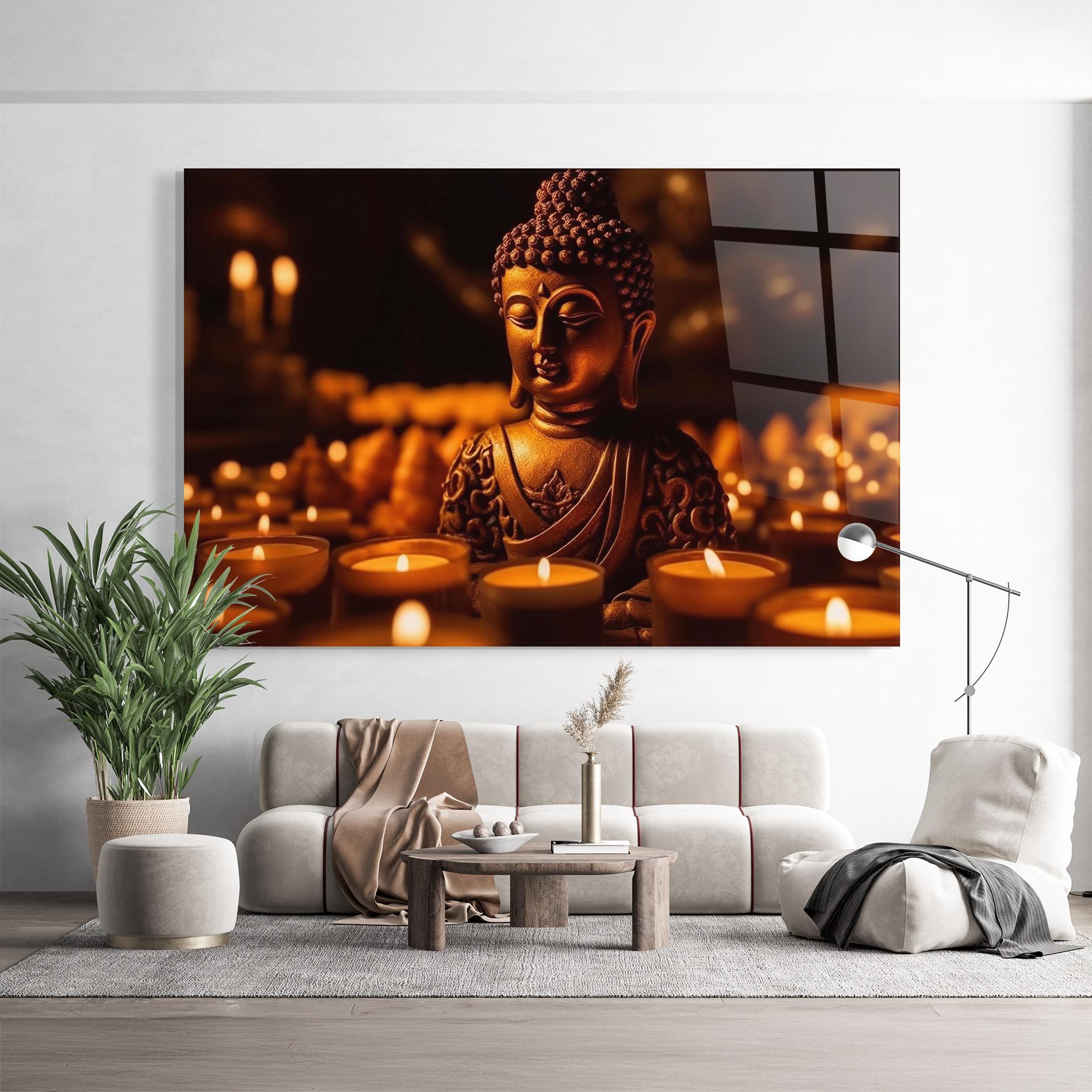 Tablou Sticla Religions Tranquil mockup 9