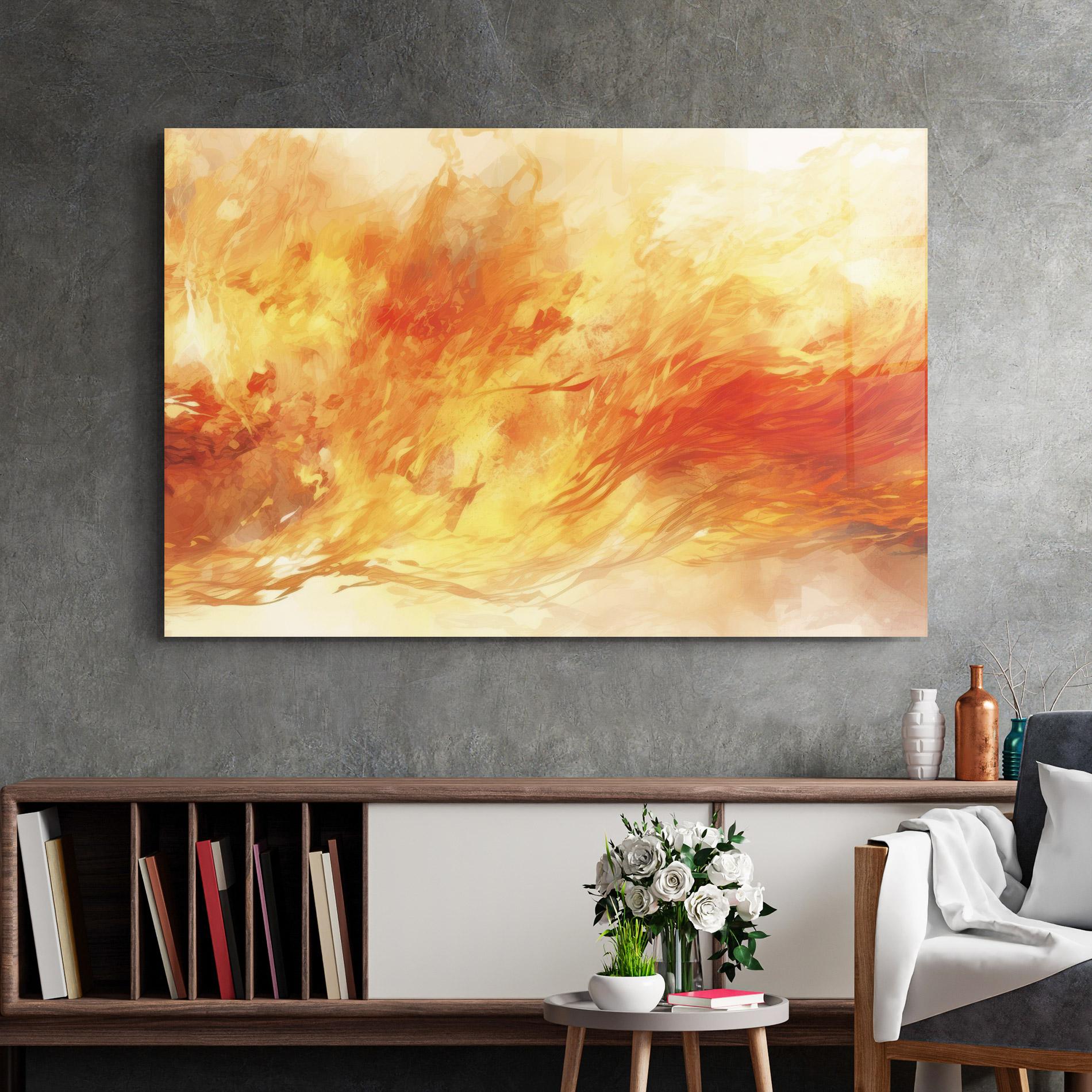 Tablou Sticla Burning Sparkle mockup 2