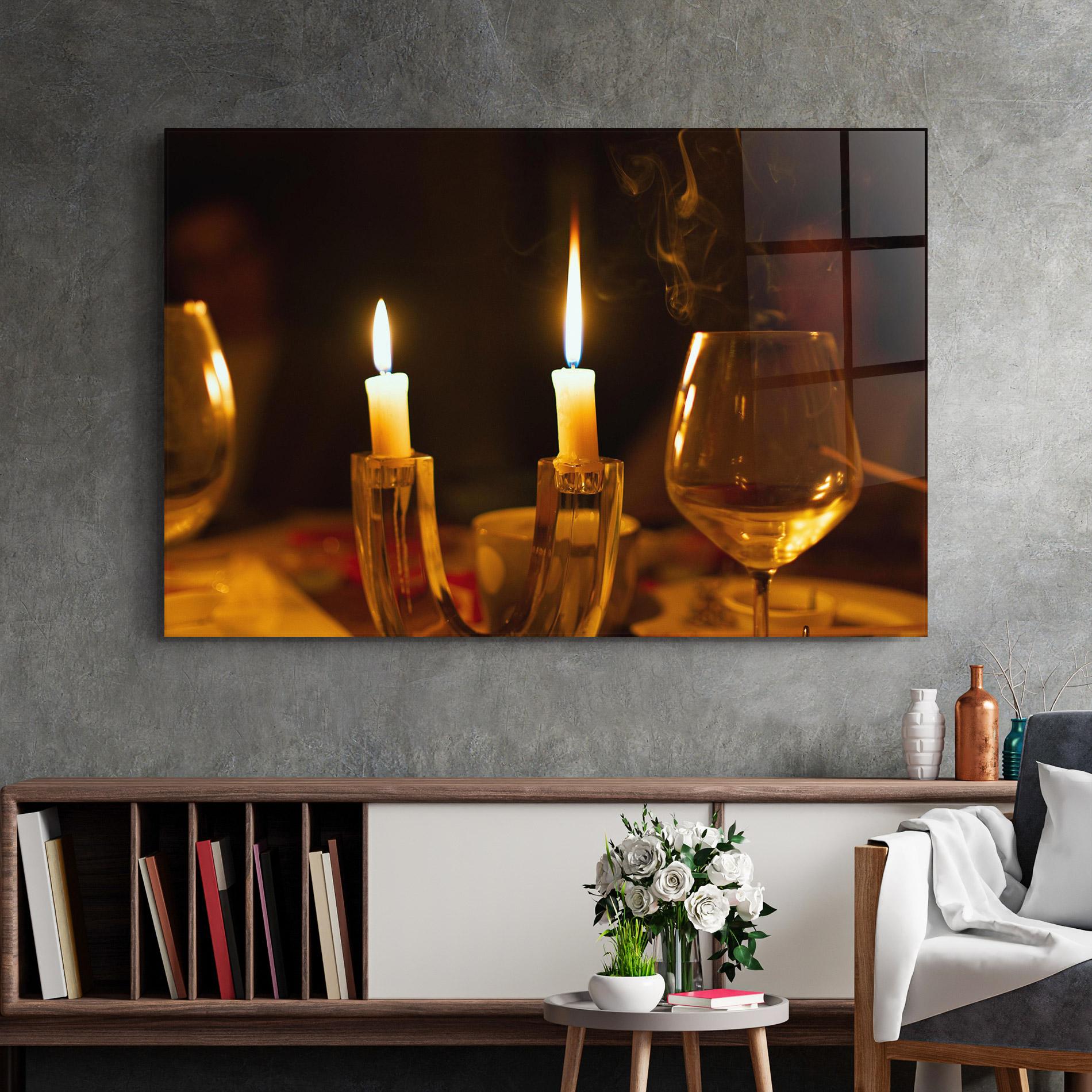 Tablou Sticla Candle Light mockup 2