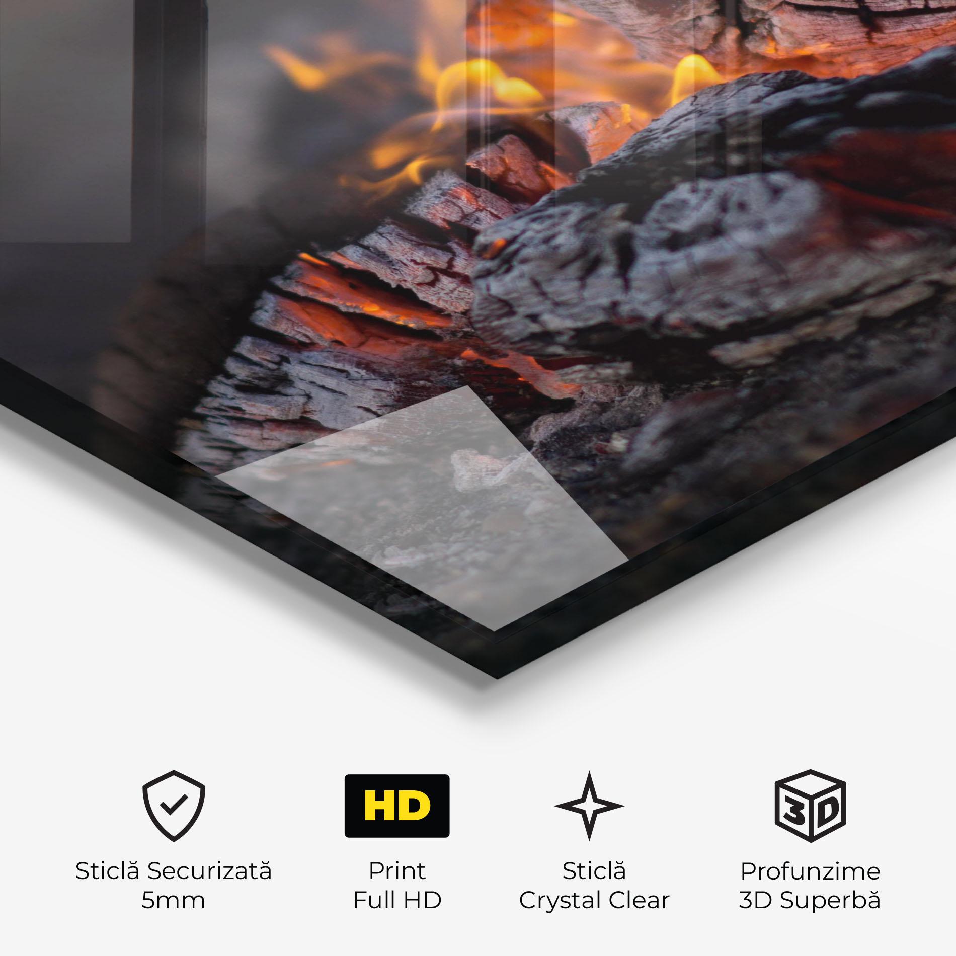 Tablou Sticla Fire Start mockup 3
