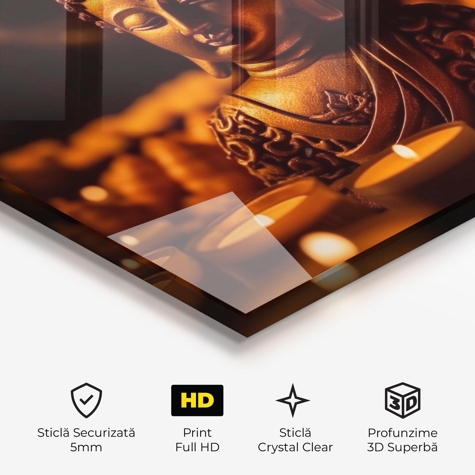 Tablou Sticla Religions Tranquil mockup 3