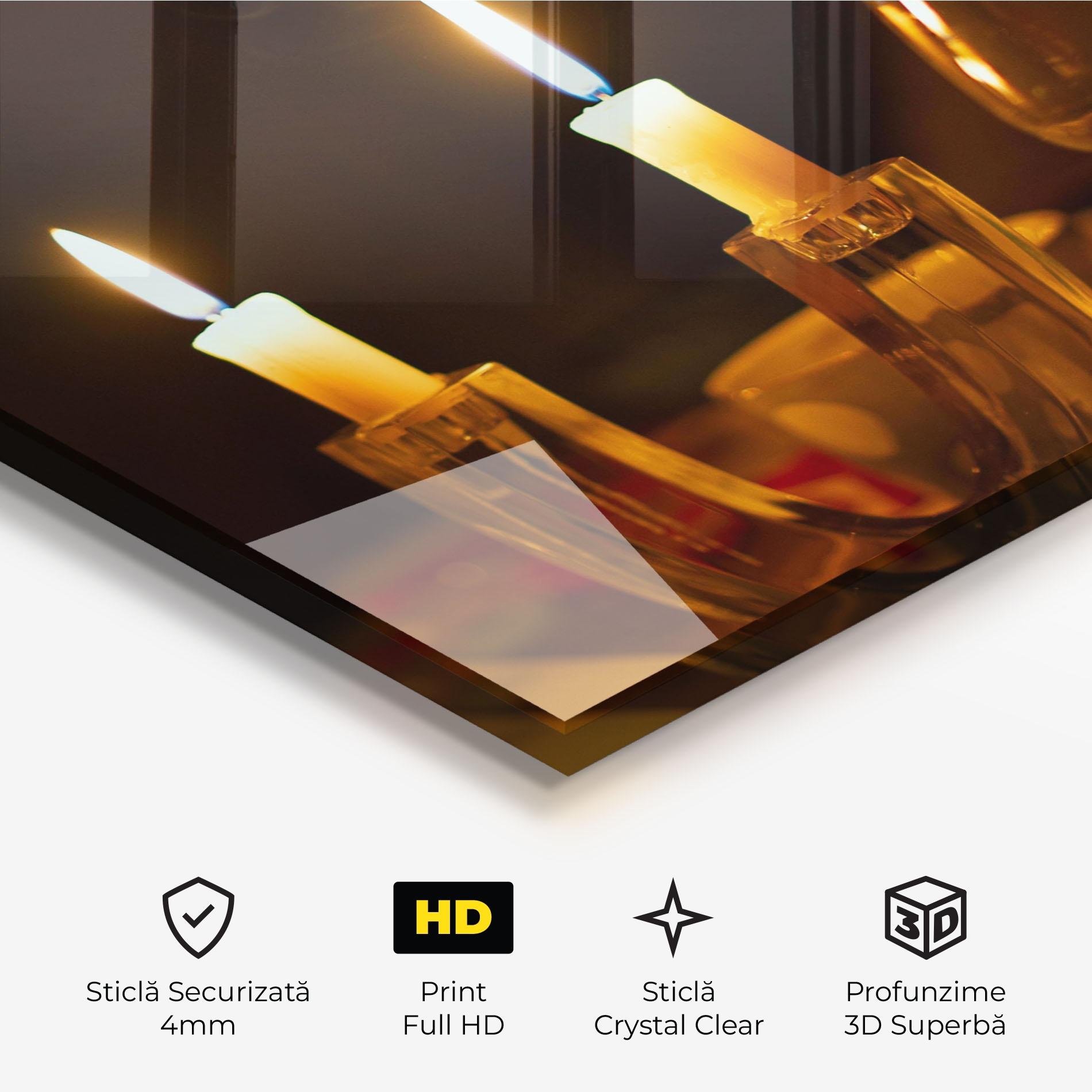 Tablou Sticla Candle Light mockup 3