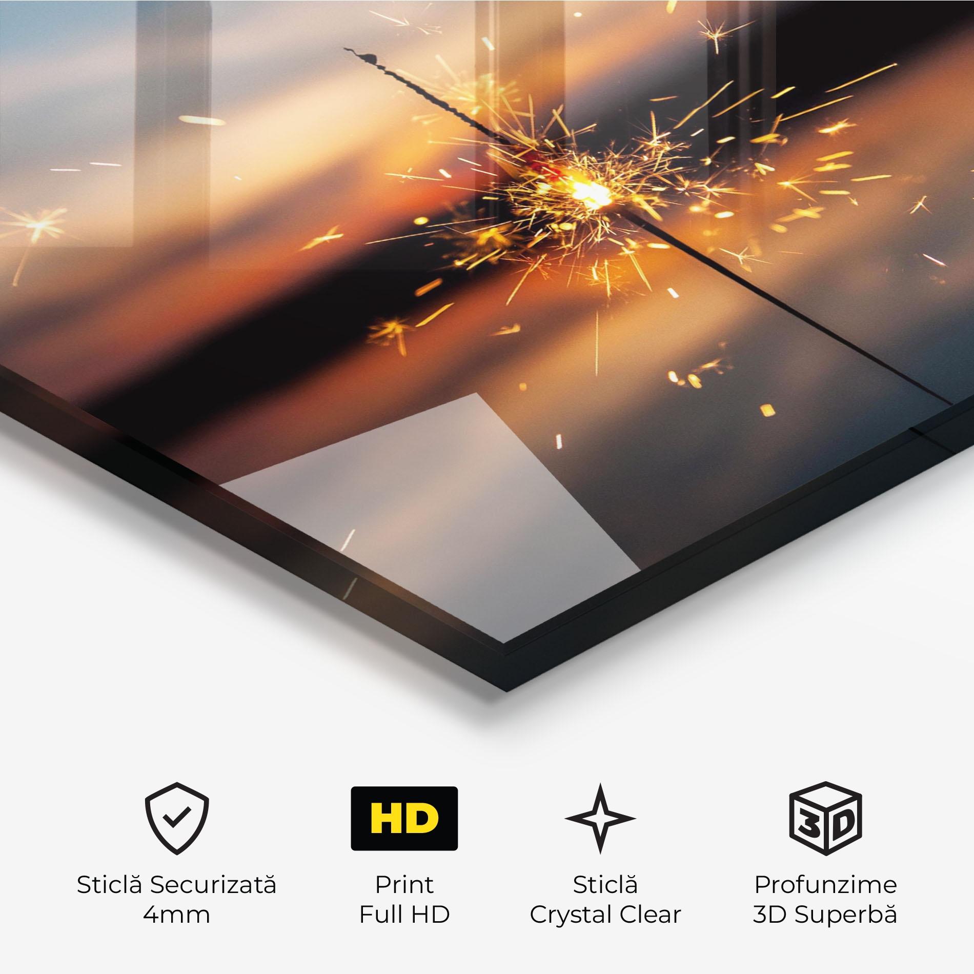 Tablou Sticla Spark Fusion mockup 3