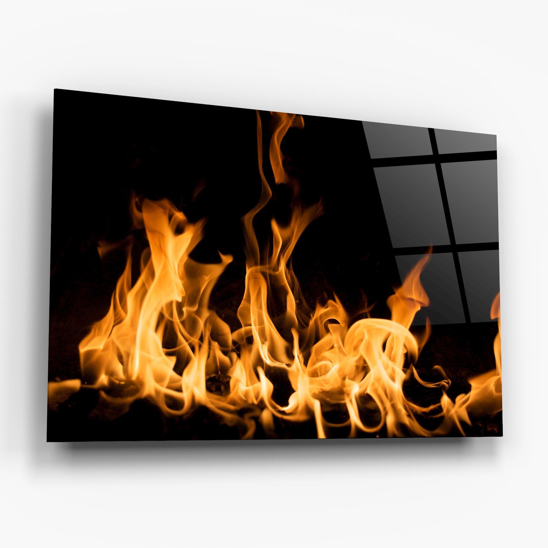 Tablou Sticla Bright Flame mockup 6