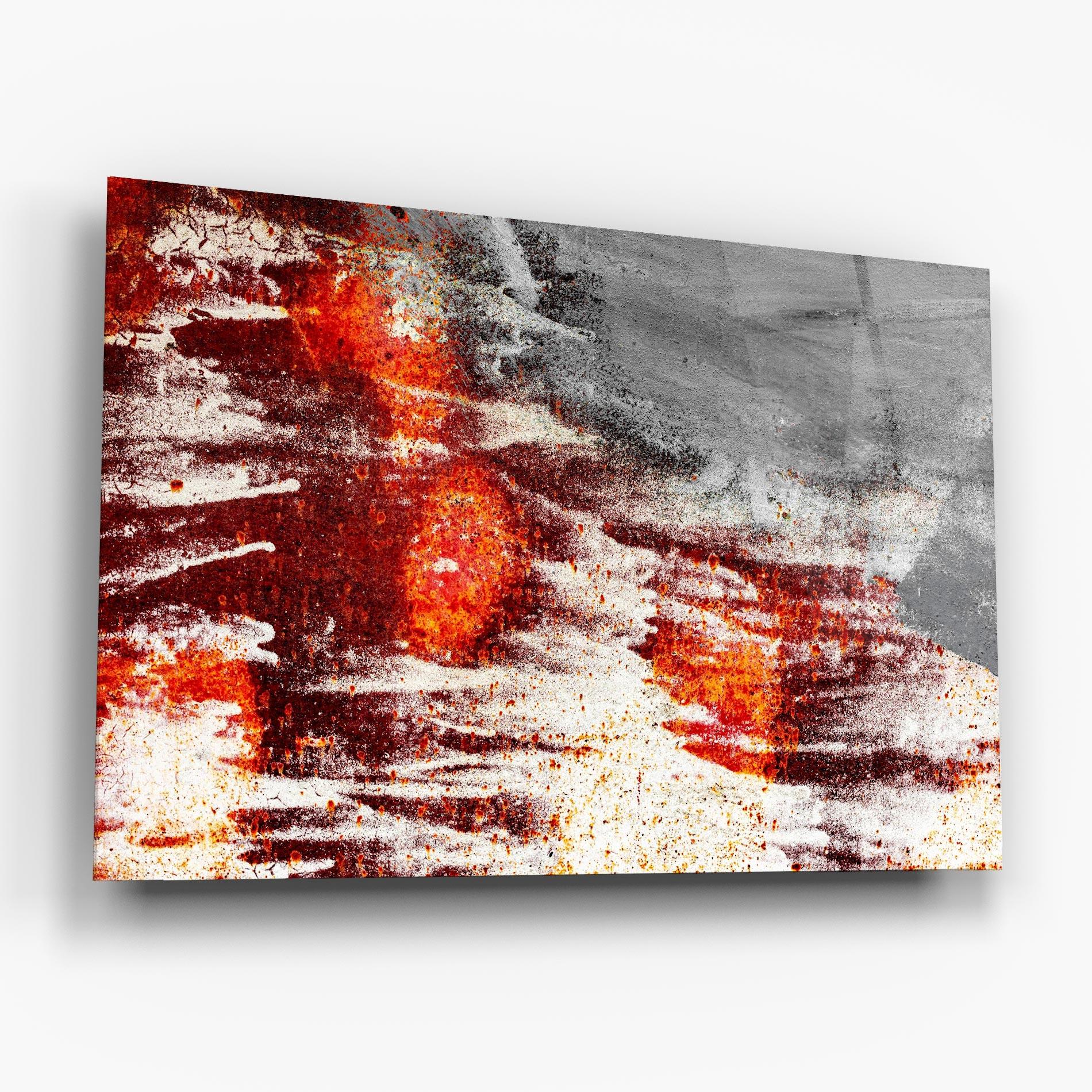 Tablou Sticla Burning Sign mockup 6