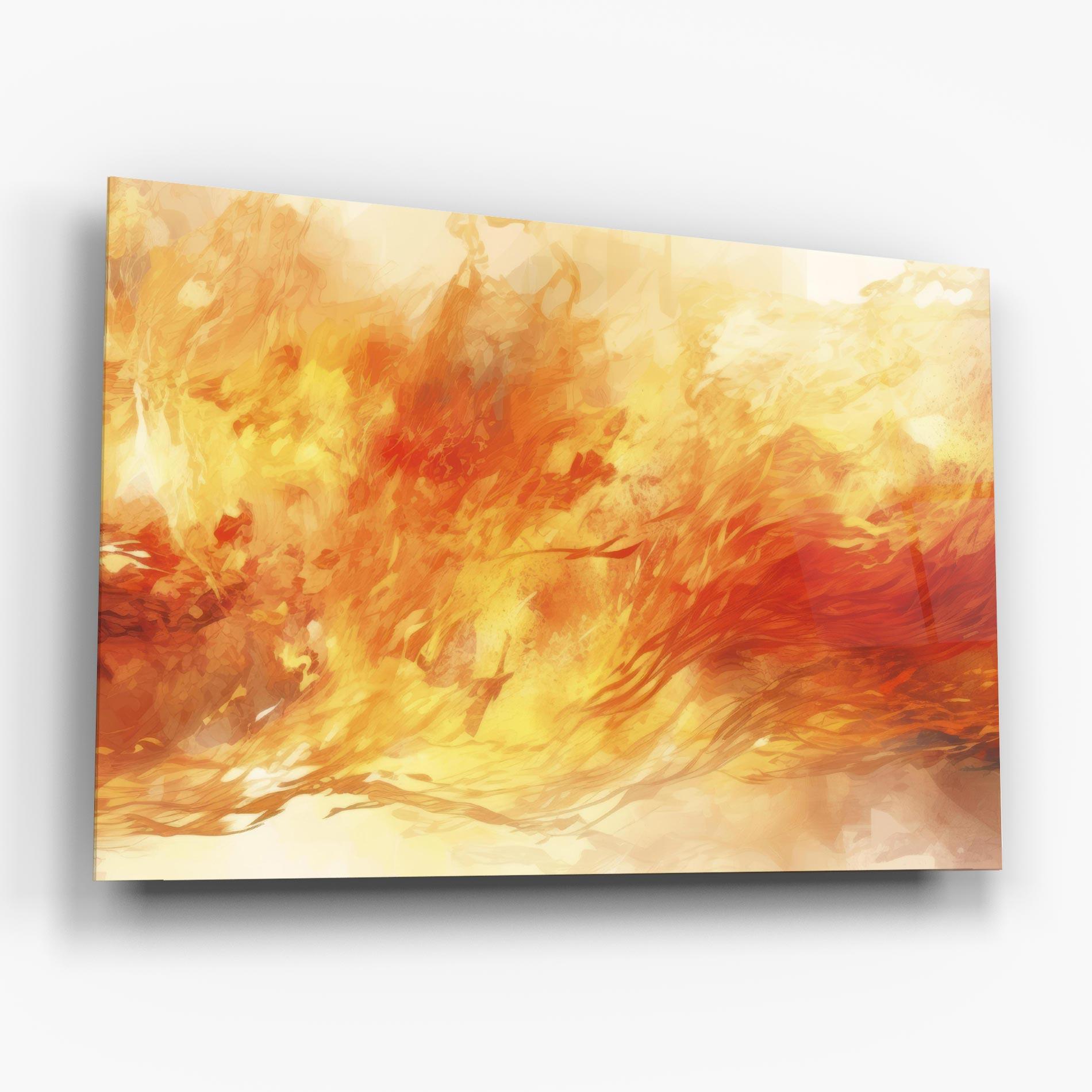 Tablou Sticla Burning Sparkle mockup 6