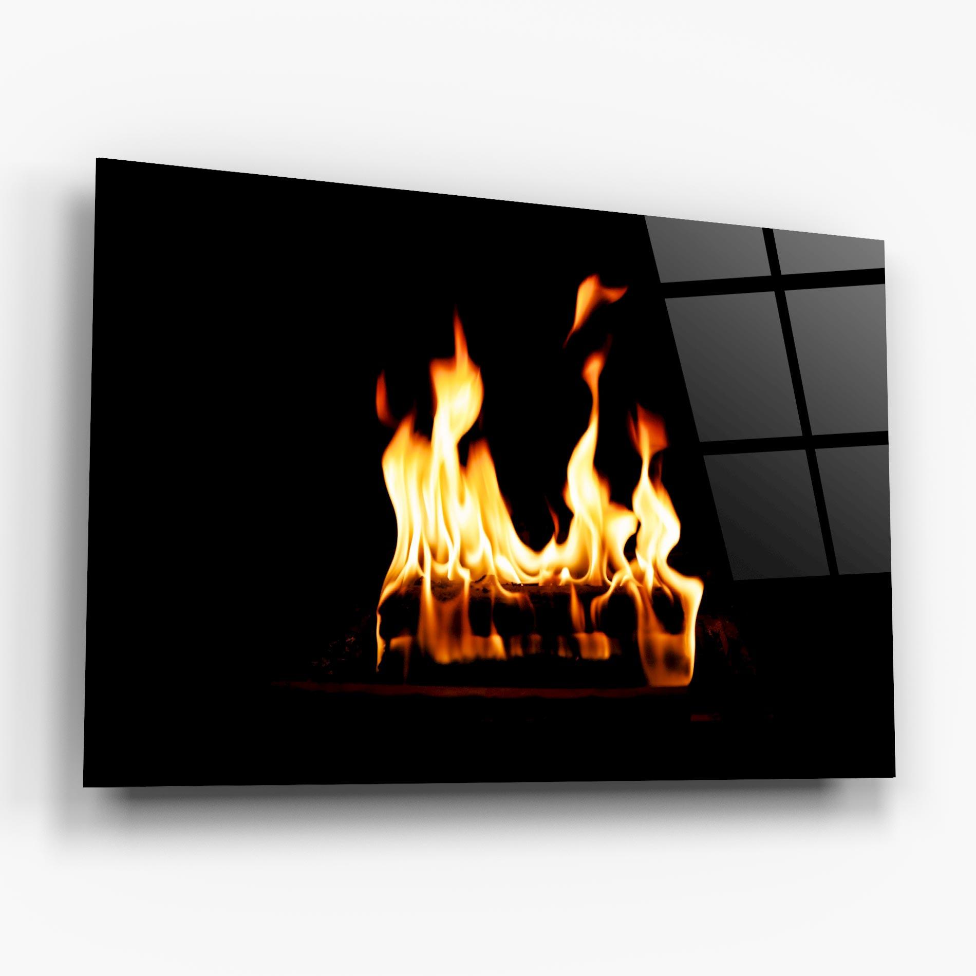 Tablou Sticla Calm Fire mockup 6