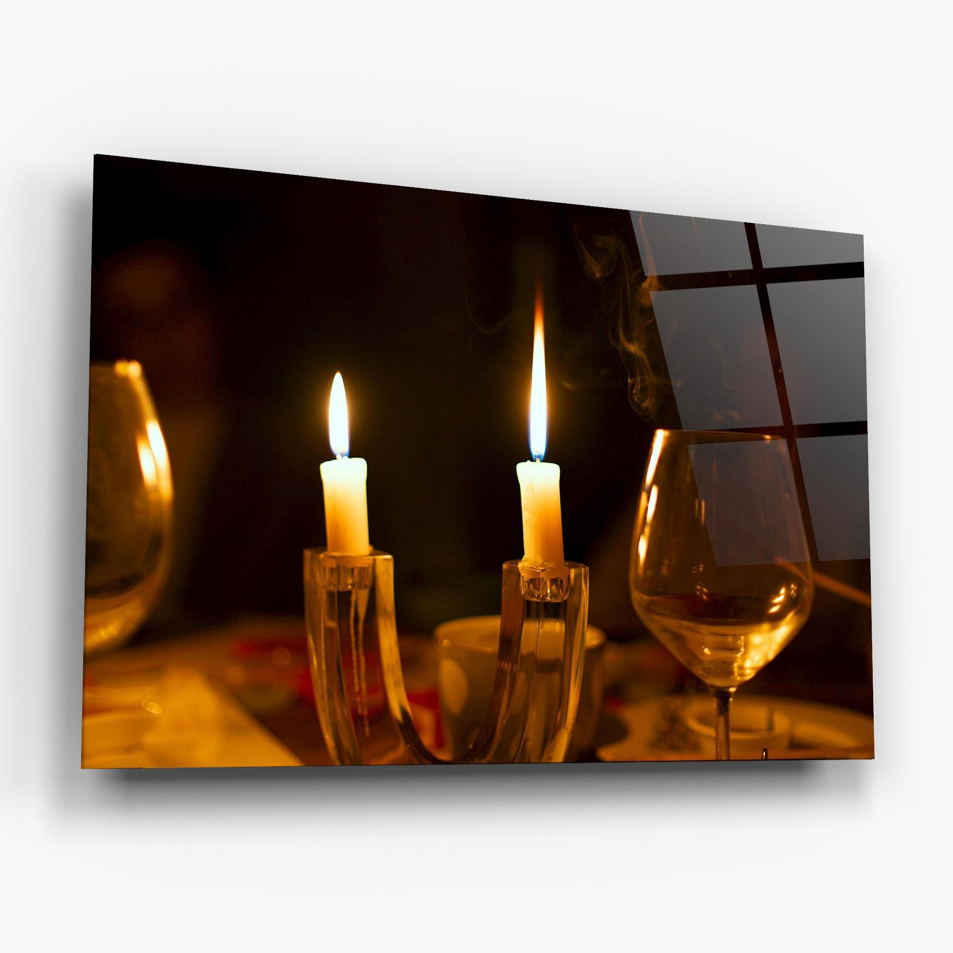 Tablou Sticla Candle Light mockup 6