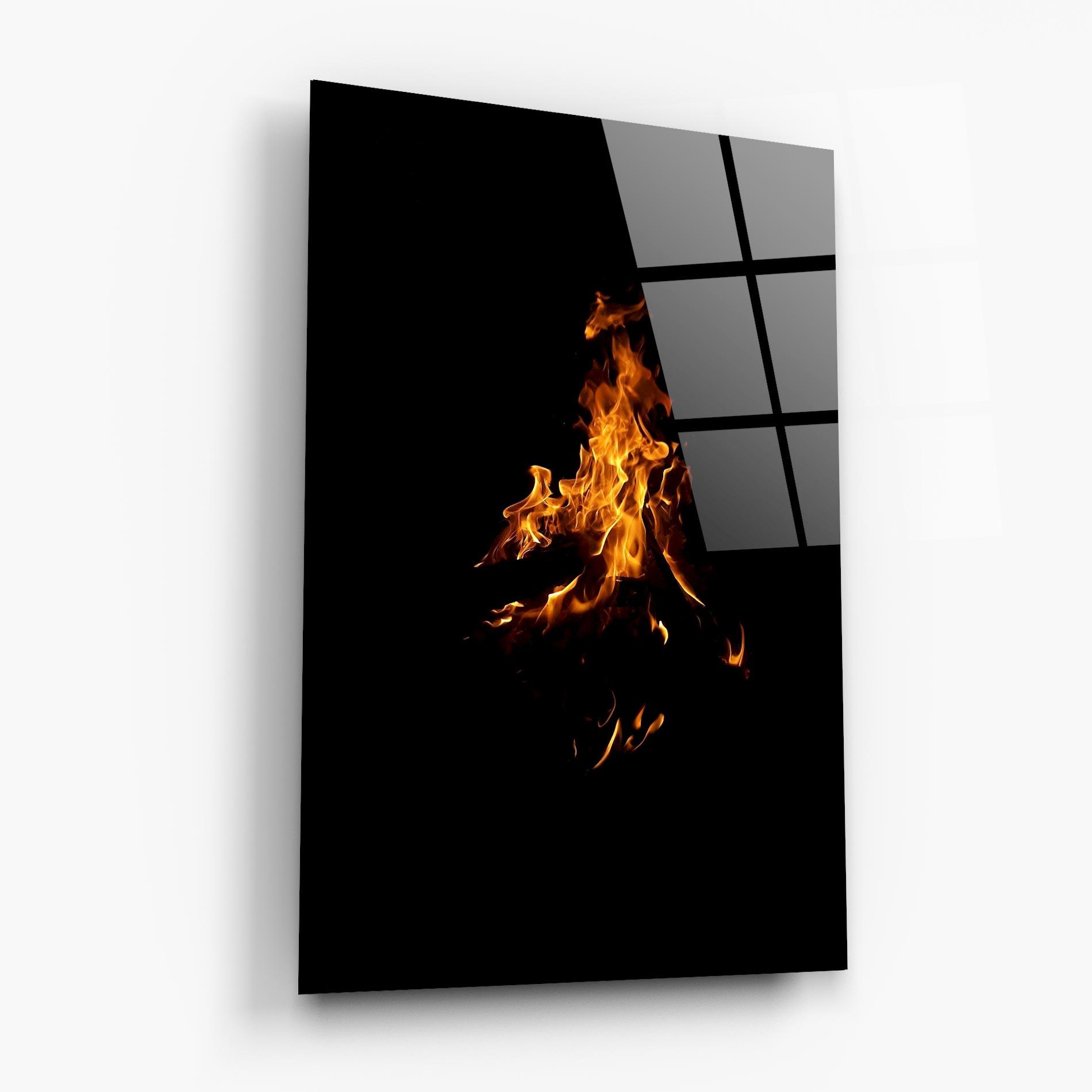 Tablou Sticla Shadow Fire mockup 6
