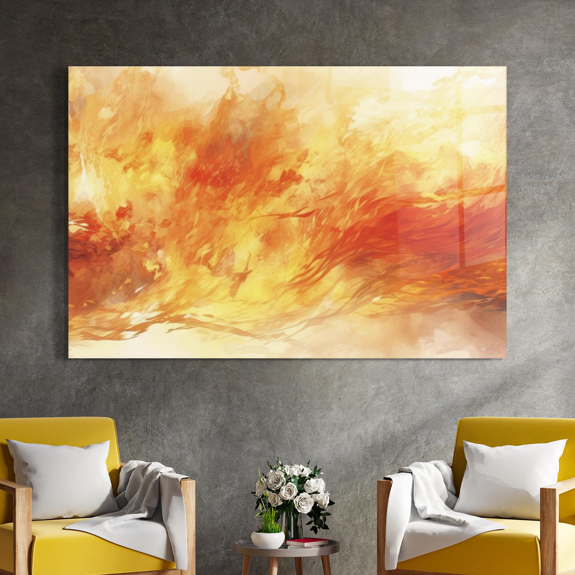 Tablou Sticla Burning Sparkle mockup 4