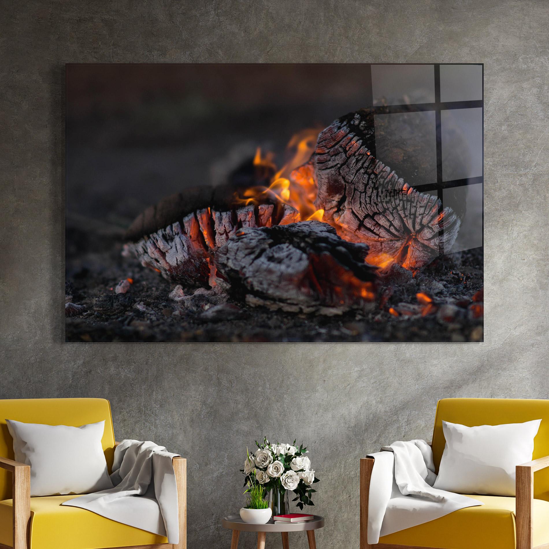 Tablou Sticla Fire Start mockup 4