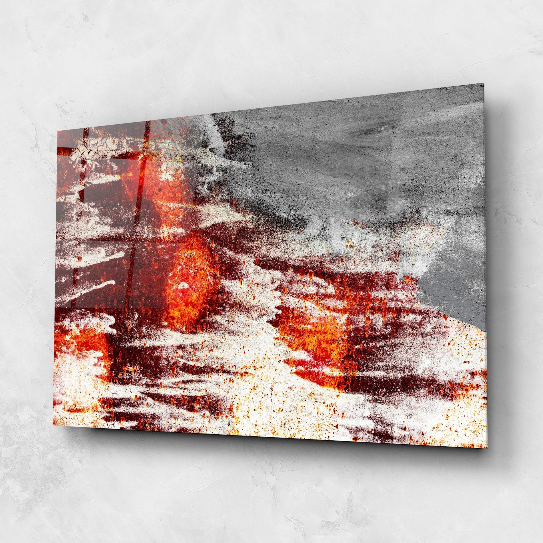 Tablou Sticla Burning Sign mockup 1